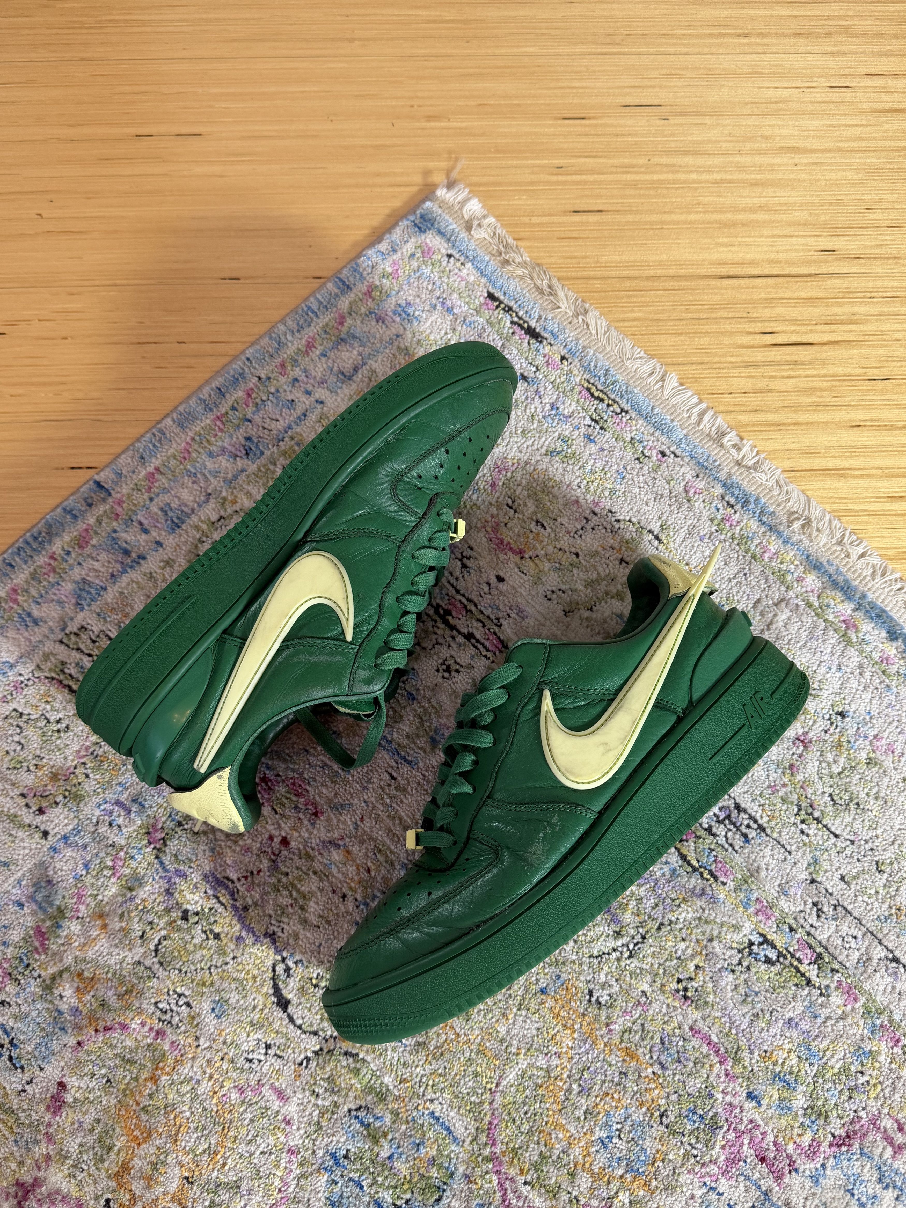 Ambush Design × Nike Air Force 1 x AMBUSH® Pine Green and Citron Low Top Sneakers Size US 9.5 / EU 42-43 - 3 Thumbnail