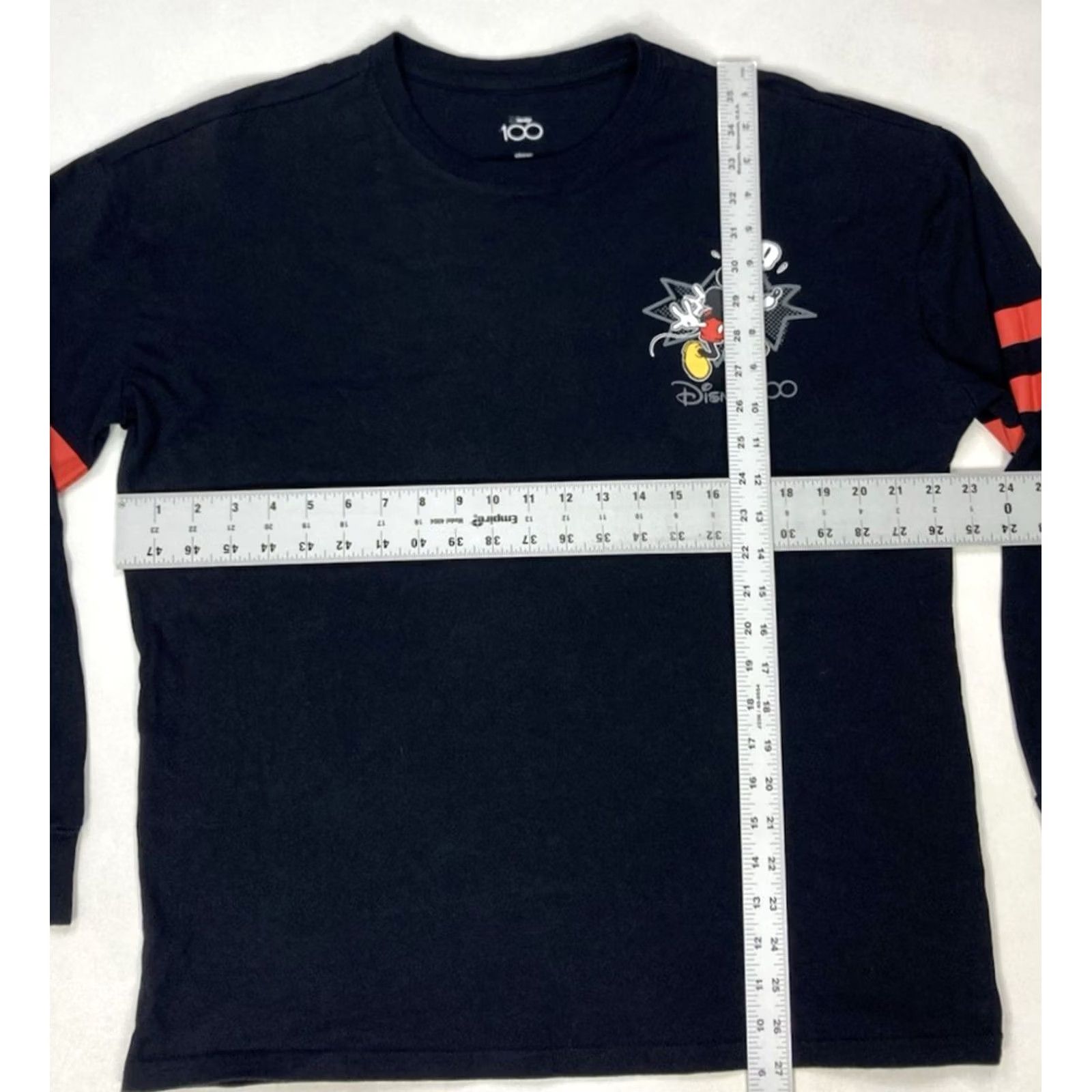 Disney DISNEY Mickey Mouse Graphic T-shirt Men L Black Long Sleeve Crew Neck Shirt Size US L / EU 52-54 / 3 - 6 Thumbnail