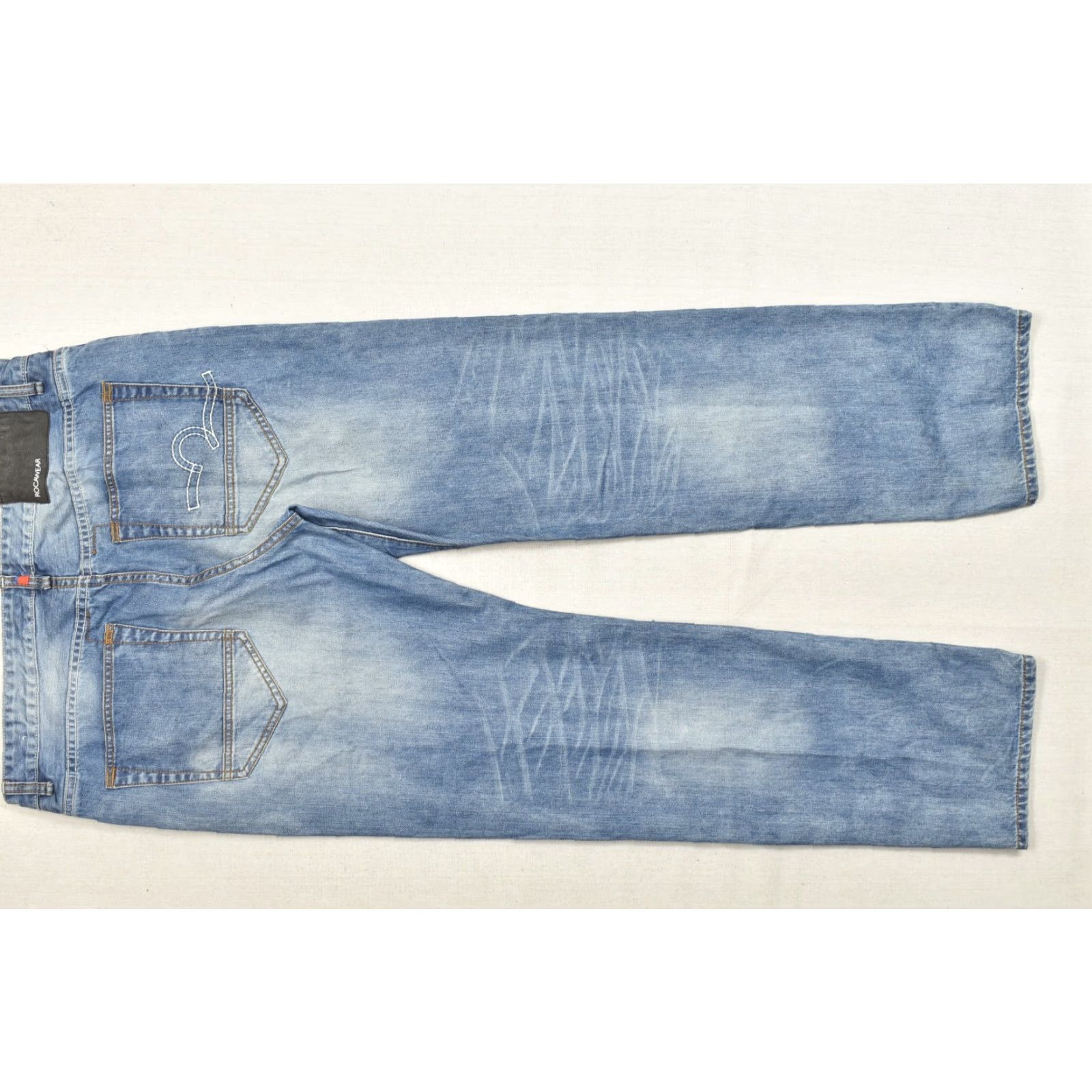 Rocawear Rocawear Men's Jeans Distressed 5-Pocket Denim Blue Straight W38 L33 Hip Hop Y2K Size US 38 / EU 54 - 3 Thumbnail