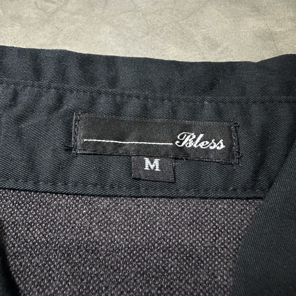 Japanese Brand JAPANESE CRAZY GOTHIC RIBBED COLLARED HENLEY BLESS SHIRT Size US M / EU 48-50 / 2 - 11 Thumbnail
