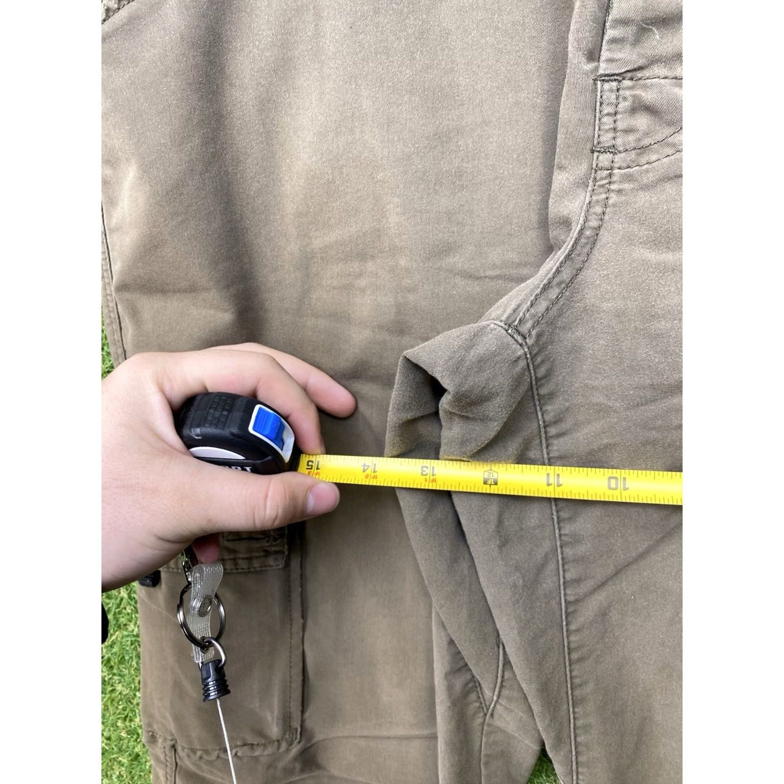 Prana prAna Pants Mens Regular 33x32 Brown Cargo Pockets Zipper Logo Outdoor Hiking Trails Gear Size US 33 - 4 Thumbnail