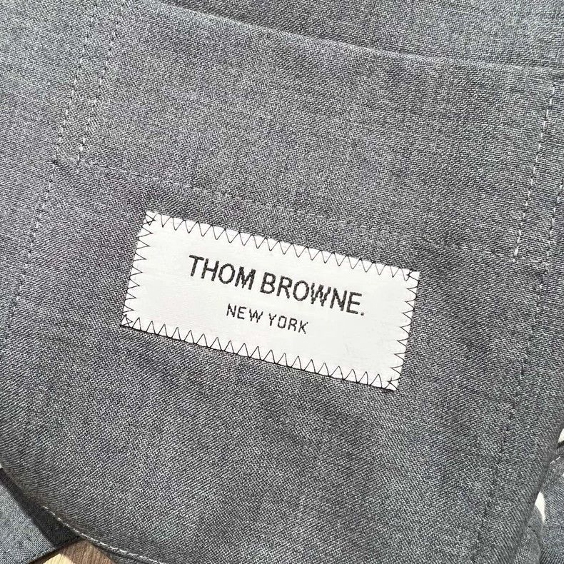Thom Browne Thom Browne size3 Wool striped shirt jacket Size US L / EU 52-54 / 3 - 6 Thumbnail