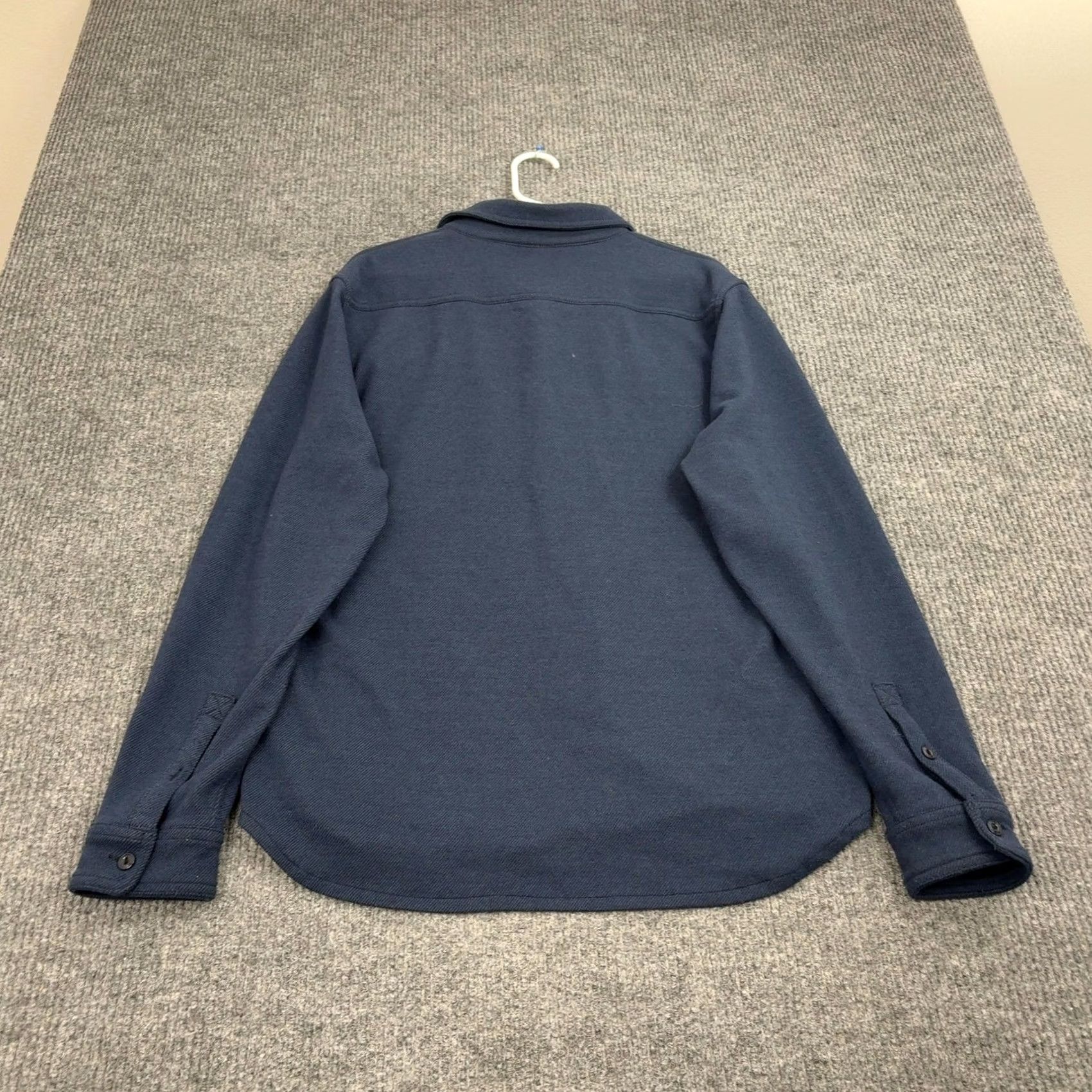 J.Crew J.CREW Button Up Mens L Blue Knit Polyester Blend Workwear Casual 2 Pocket Long Sleeve Collared Regular Fit Shirts Mens Size US L / EU 52-54 / 3 - 7 Thumbnail