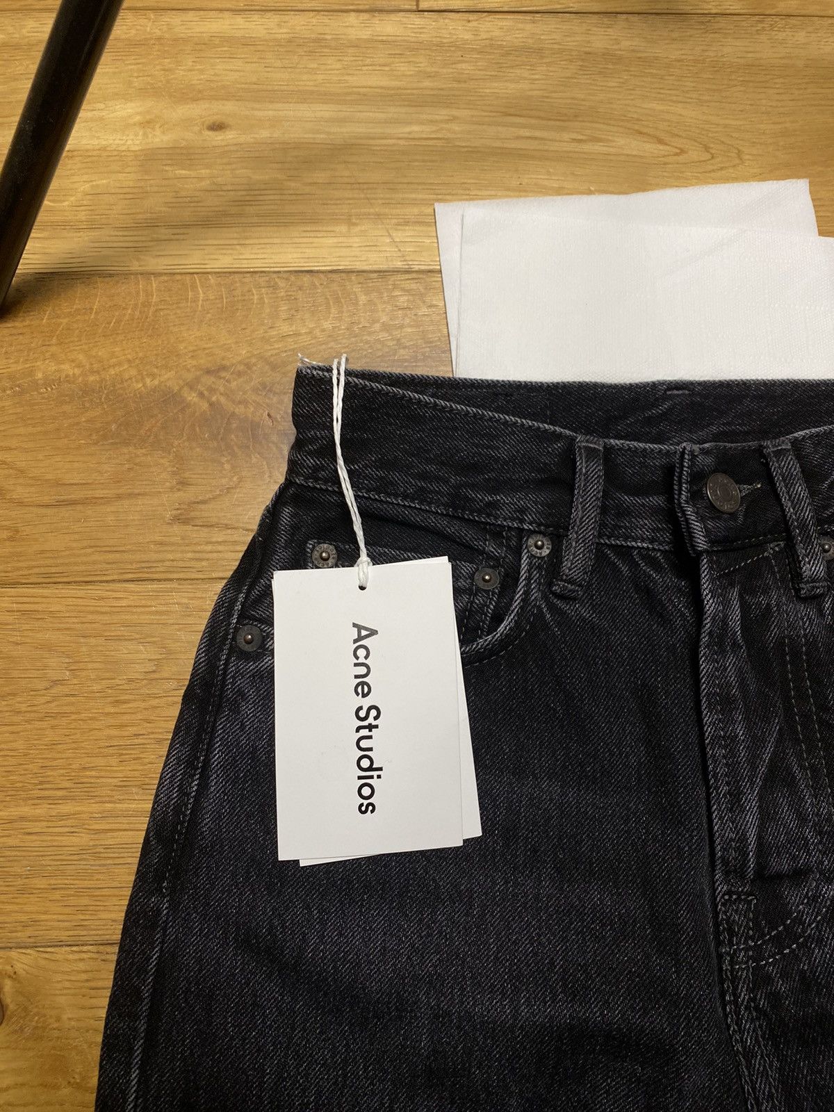Acne Studios Acne Studios Mece Vintage Black denim pants dswt Size 24" / US 00 / IT 34 - 2 Thumbnail