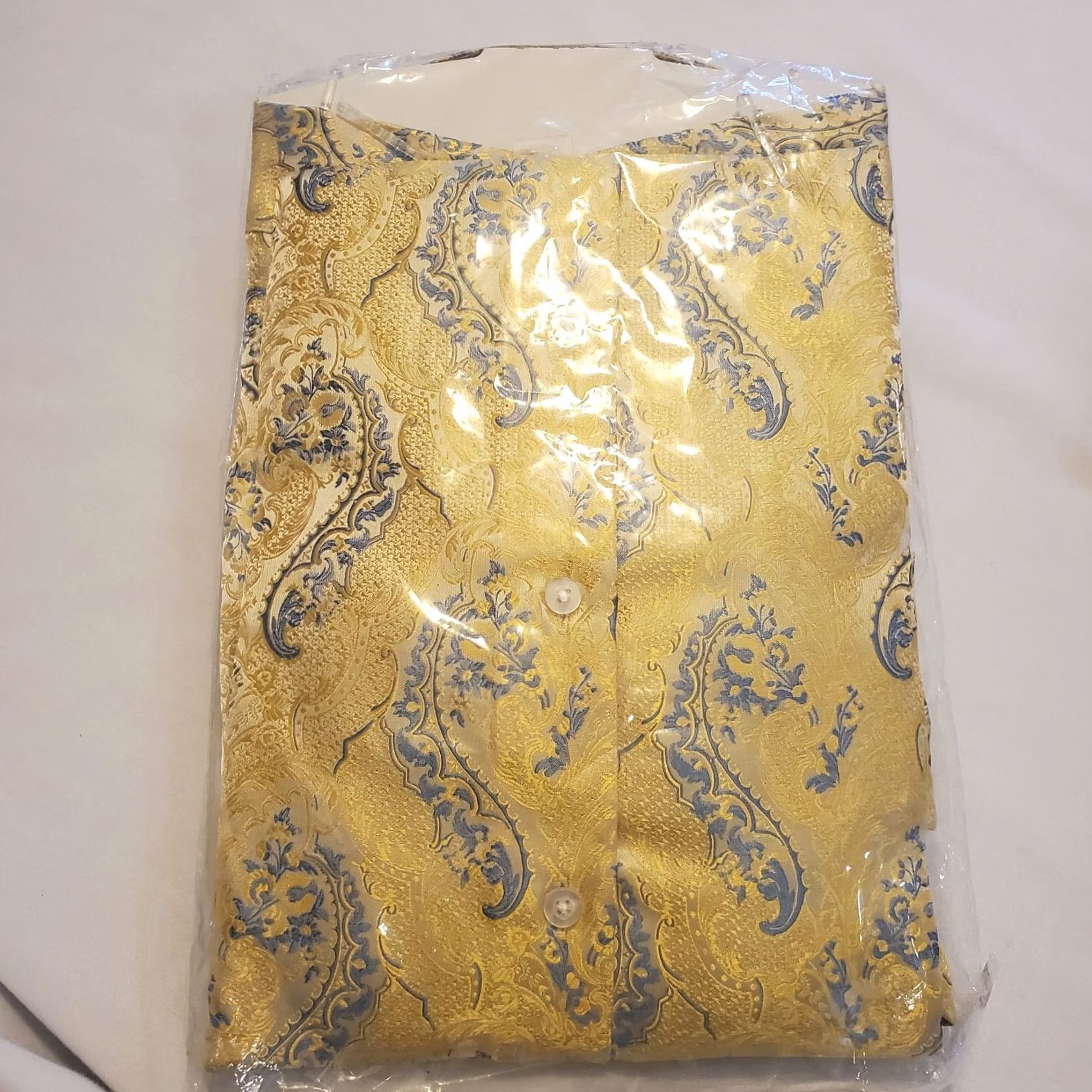 Vintage DiBanGu Paisley Silk Shirt Button Down Long Sleeve Casual Slim Fit 2XL Mens Size US XXL / EU 58 / 5 - 3 Thumbnail