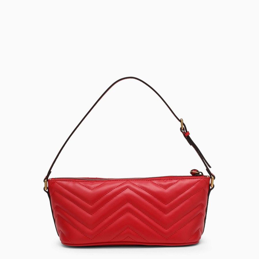 Gucci o1d2blof0824 Size: OS / GG Marmont Small Shoulder Bag in Red Size ONE SIZE - 3 Thumbnail