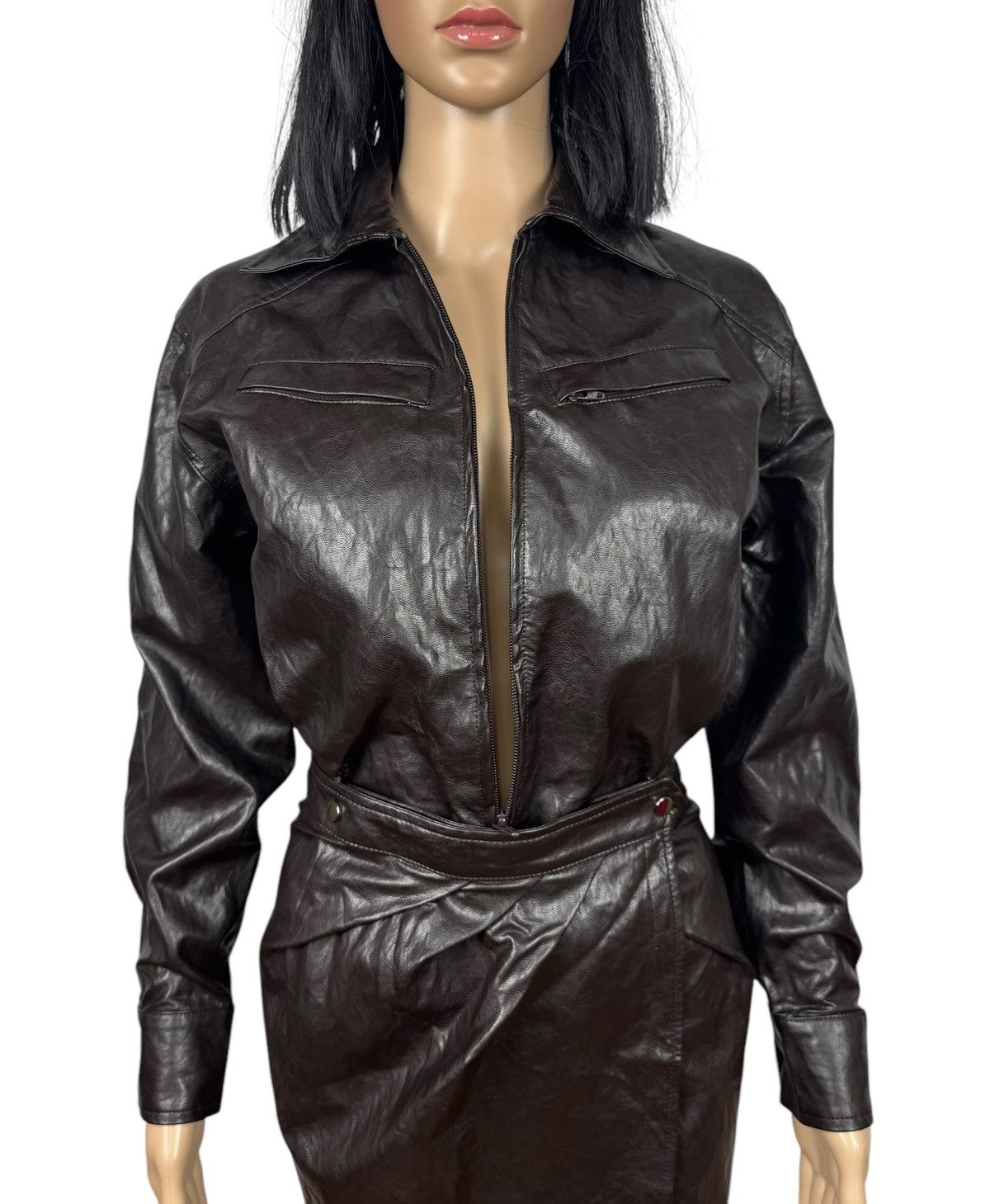 ba&sh Ba&sh Robe Sophia Marron Dress Viscose Collared size 0 XS Size XS / US 0-2 / IT 36-38 - 12 Thumbnail
