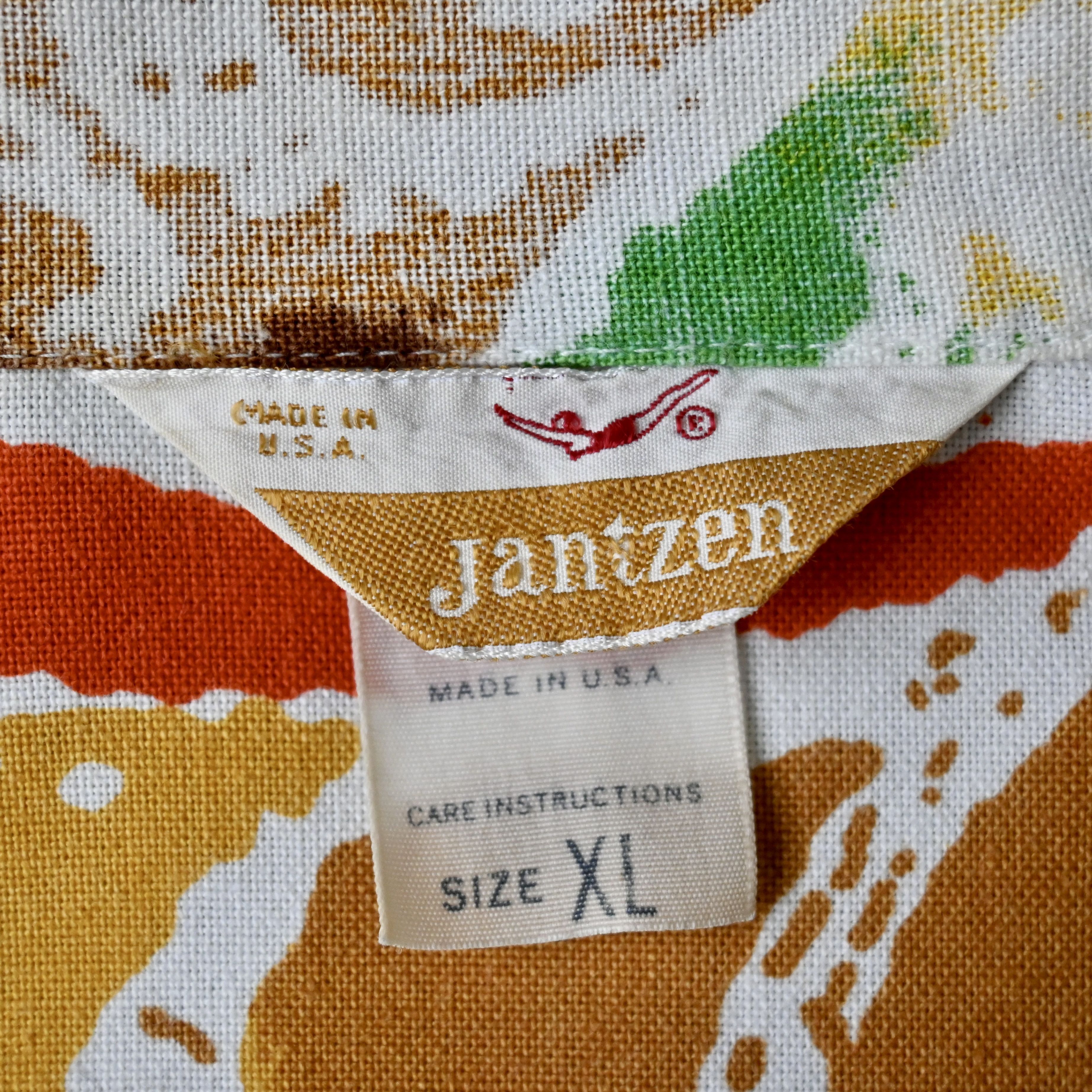 Jantzen VTG 70s Jantzen multi splashed waves cotton Hawaiian shirt Size US XL / EU 56 / 4 - 11 Thumbnail