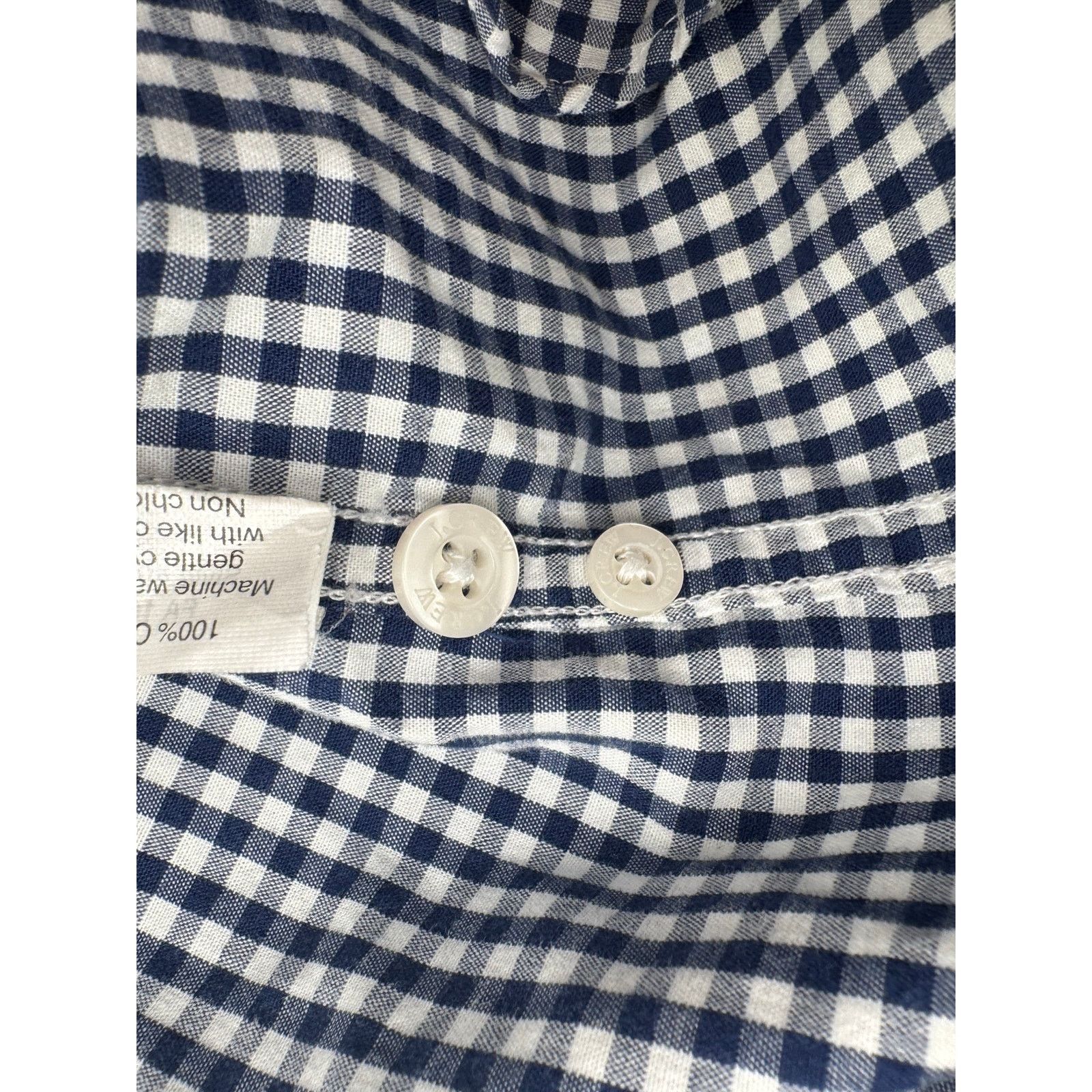 J.Crew J. CREW Slim Gingham Checkered Blue White Large Size US L / EU 52-54 / 3 - 7 Thumbnail