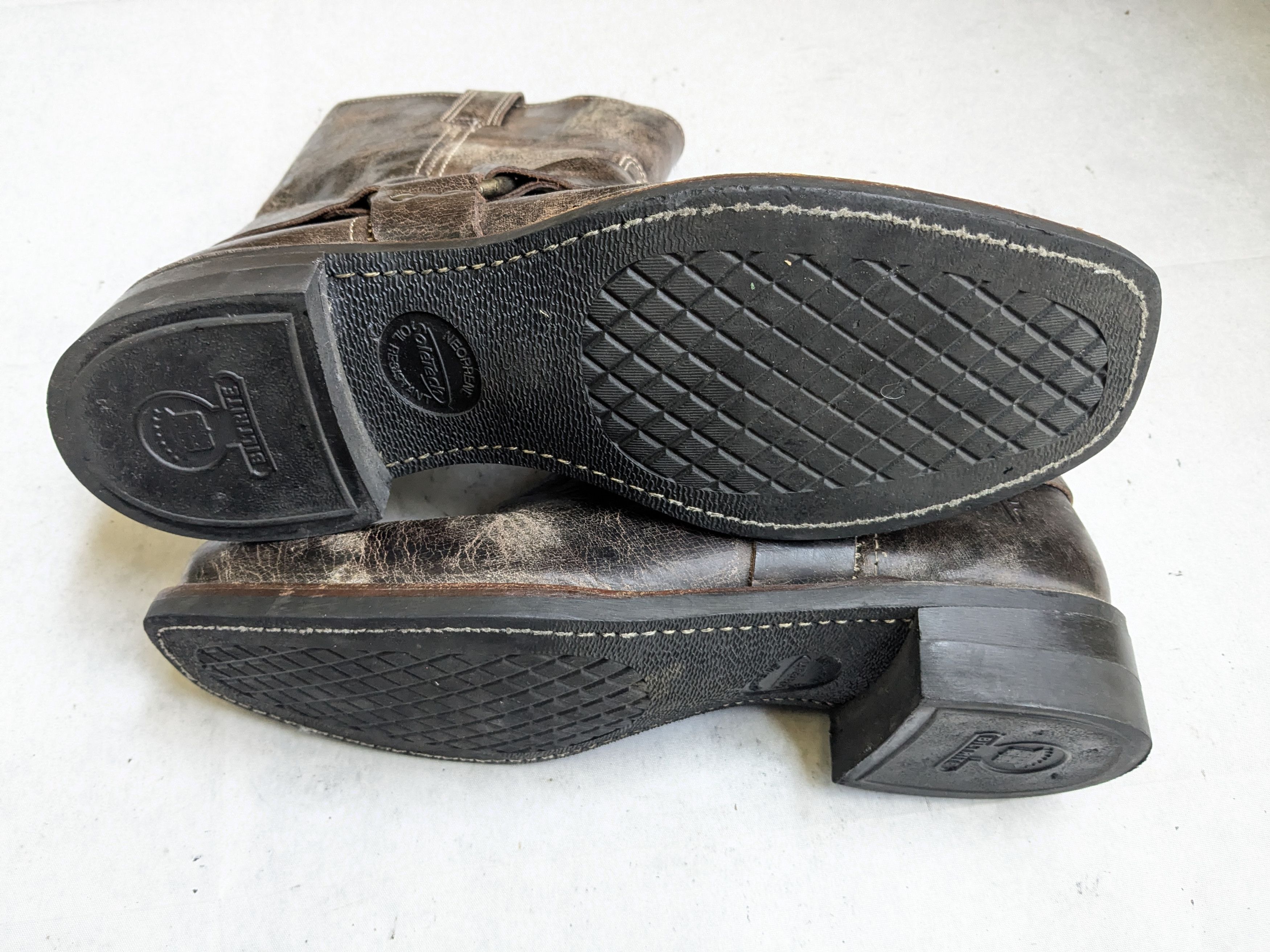 Frye Frye Harness Boots Brown Leather 12 M Leather Buckle Size US 12 / EU 45 - 20 Thumbnail