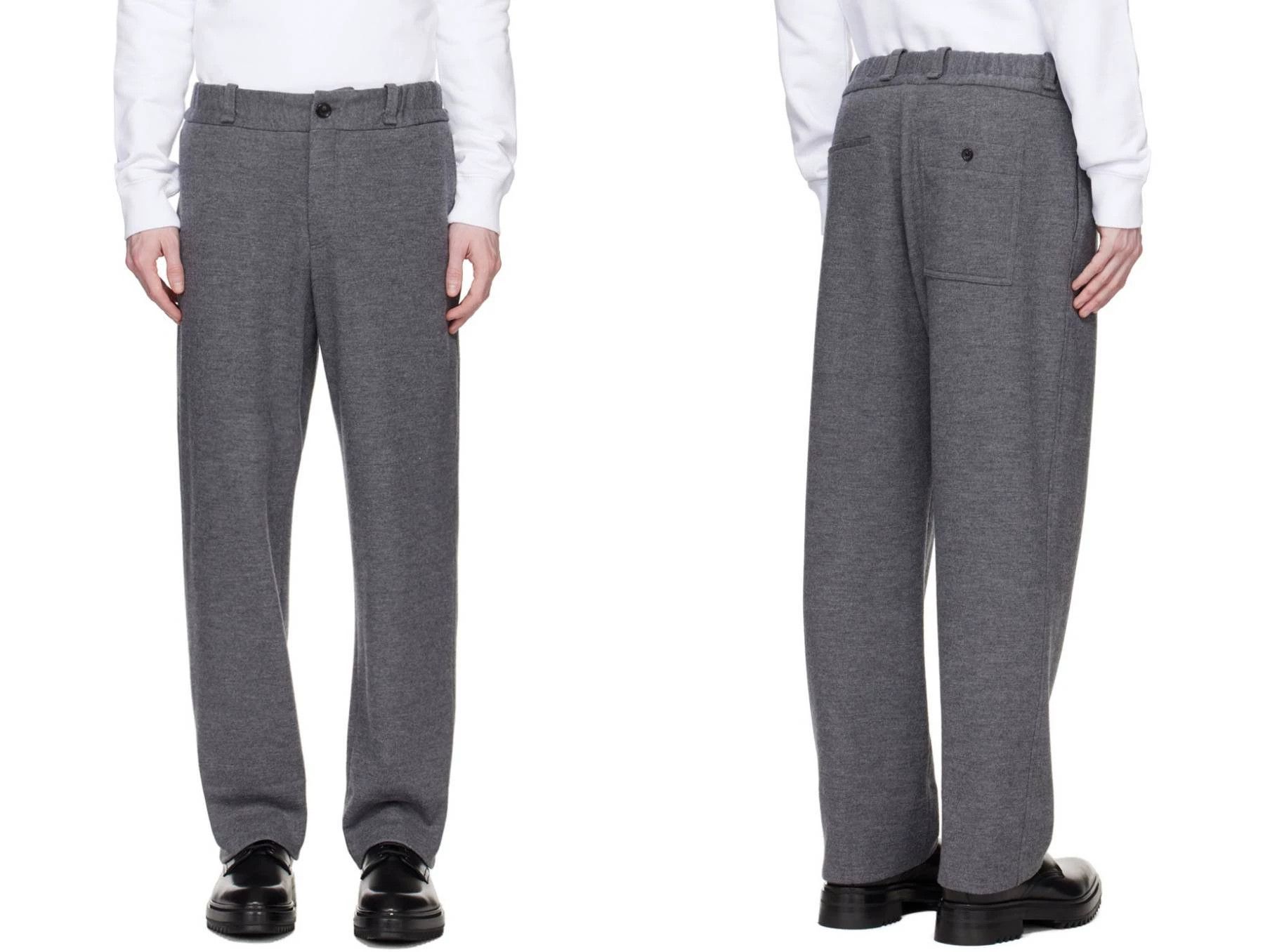 Lanvin LANVIN Elastic Waistband Wool Suit Pants 54 Size US 38 / EU 54 - 6 Thumbnail