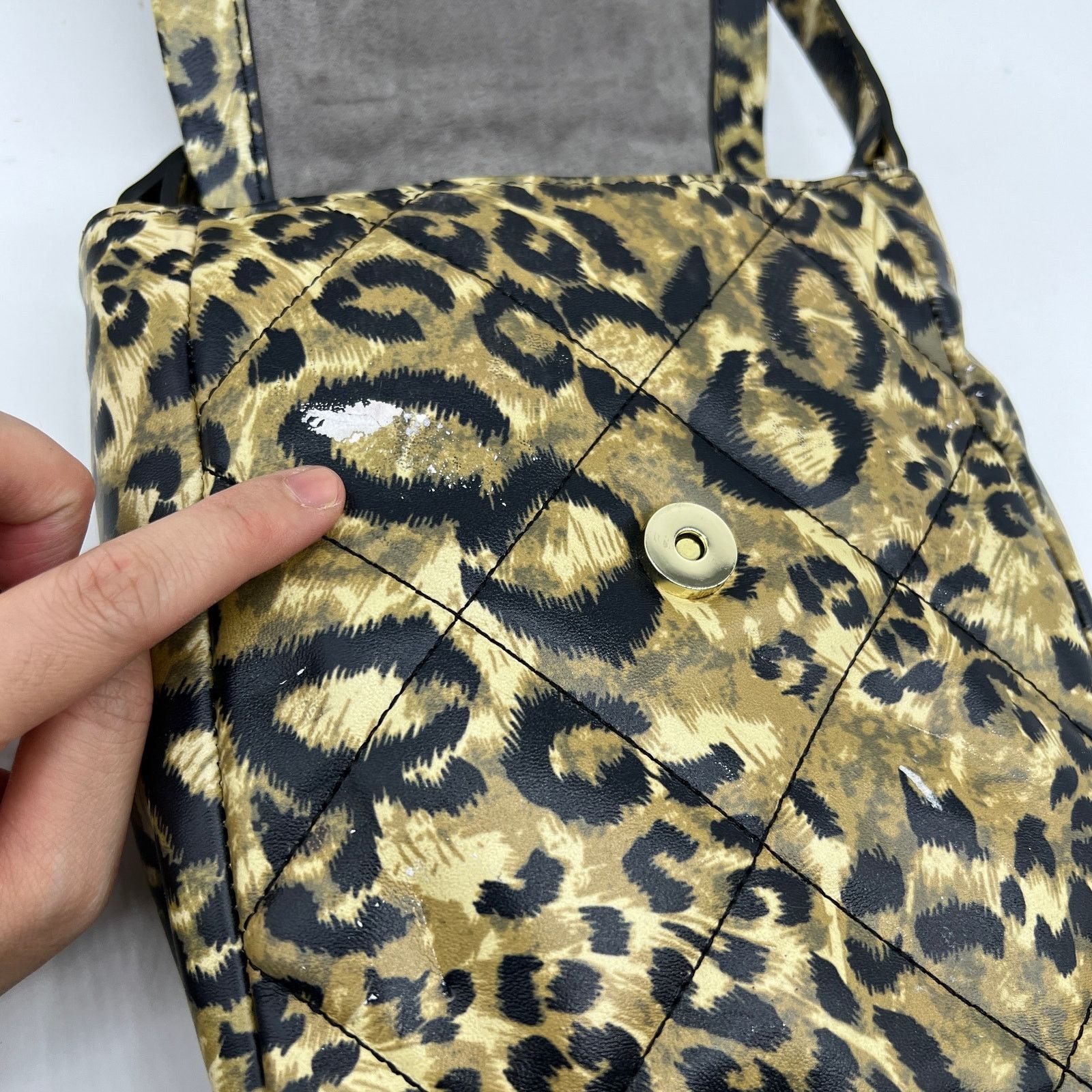 Other Vince Camuto Quilted Leather Crossbody - Doty Purse Leopard Size ONE SIZE - 5 Thumbnail