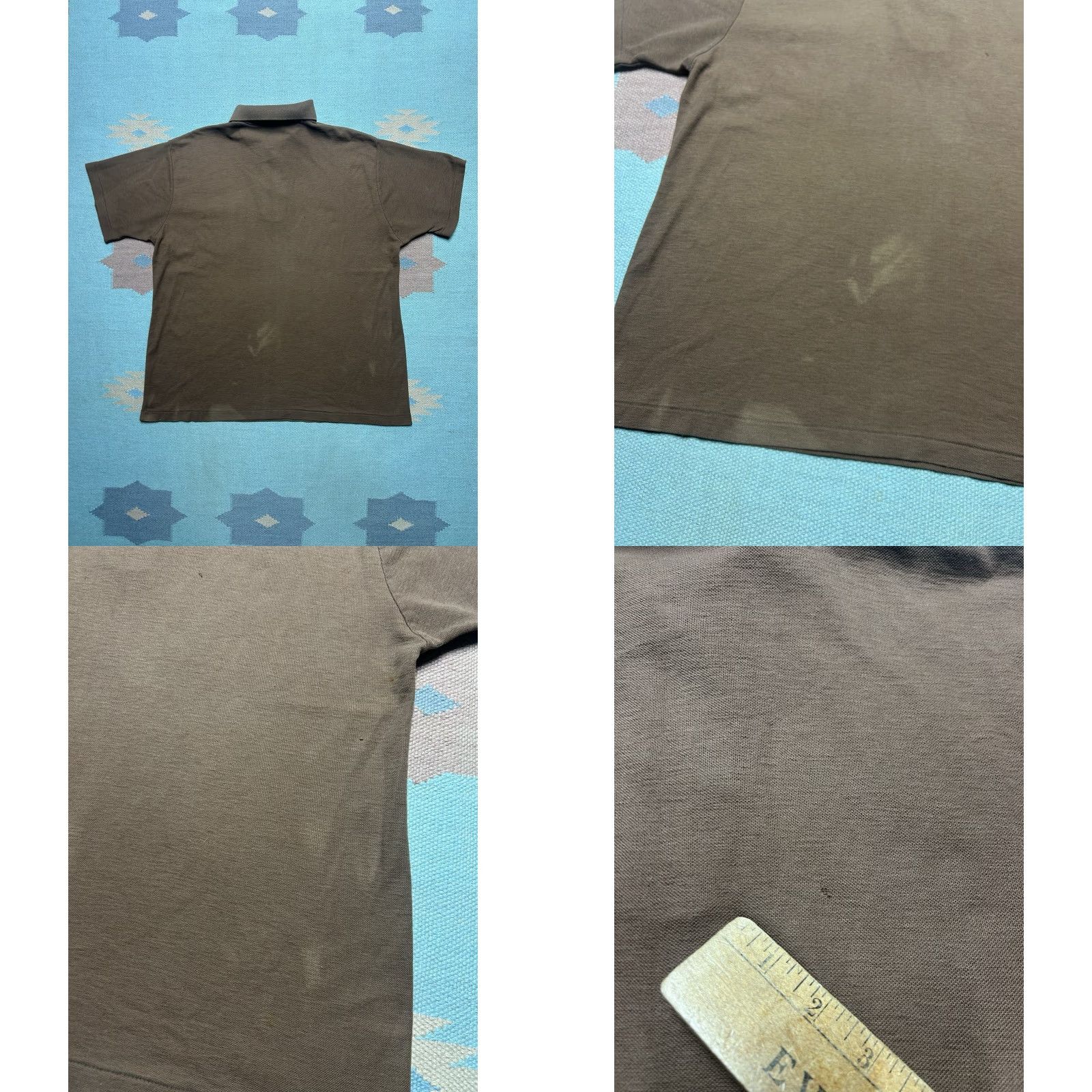 Vintage VINTAGE 70s Polo Shirt Short Sleeve Donegal brown Blank L/XL Men Polo Shirt Vintage 70s Brown Polyester Blank Mens Size L Size US L / EU 52-54 / 3 - 8 Thumbnail