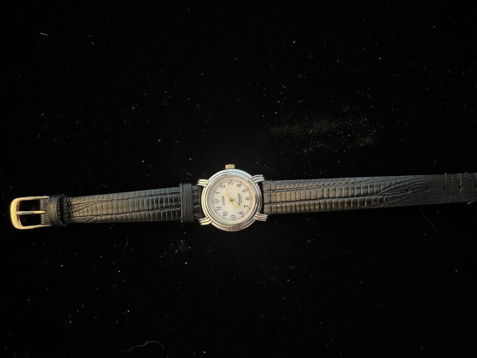 Designer Vintage Swiss Made Omni Watch Ladies Diamond New Battery Size ONE SIZE - 3 Thumbnail