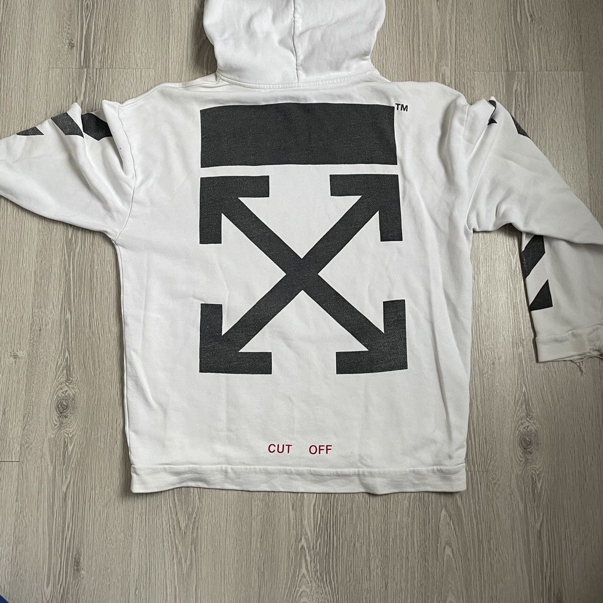 Off-White Off White Cut Off Caravaggio Hoodie Size US M / EU 48-50 / 2 - 2 Thumbnail