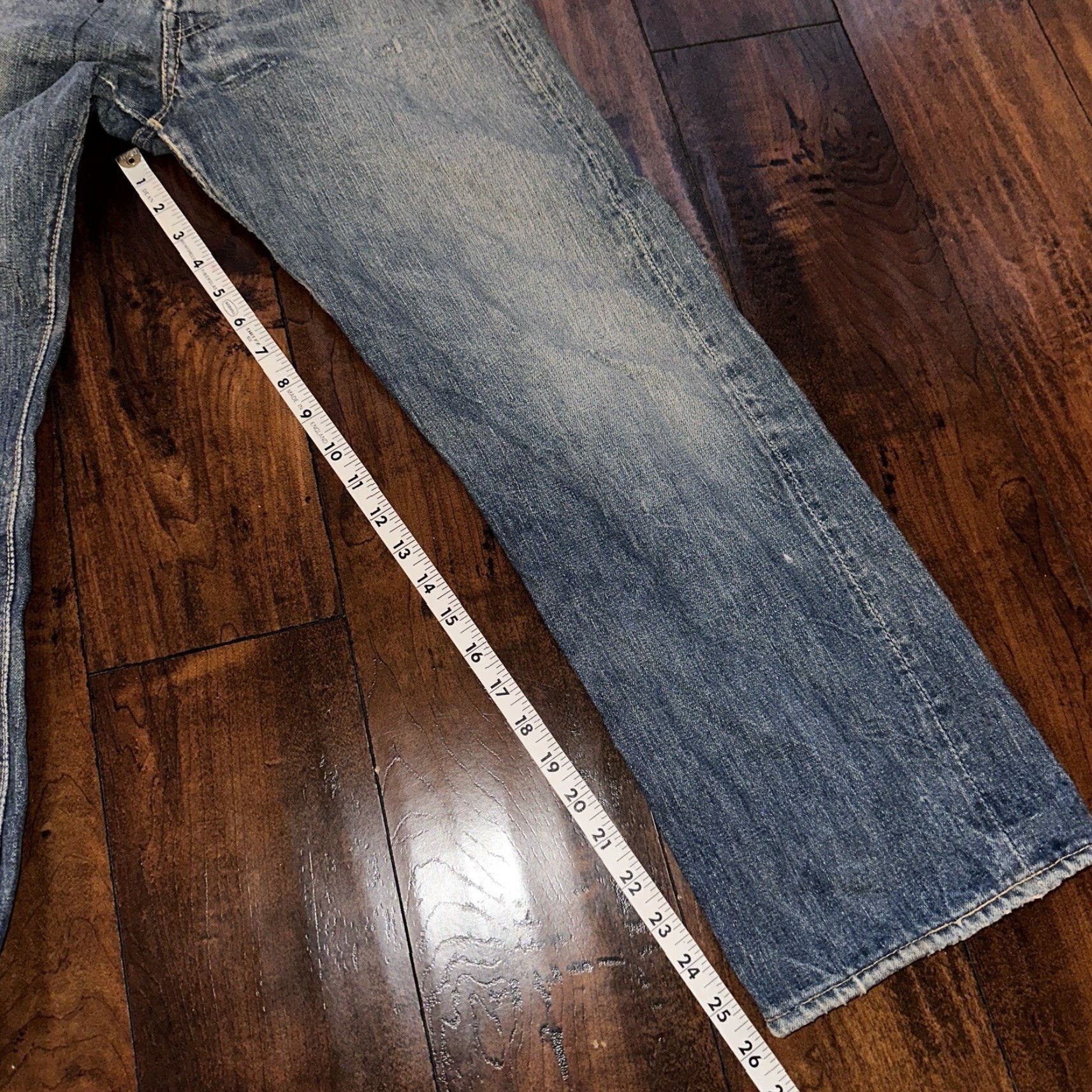 Levi's VINTAGE Levi's 501 XX Big E True VTG 1940s Denim Jeans 25x26 Redline Selvedge Blue 5-Pocket Button Levi's Mens Jeans 60s Theme Vintage Shop Styles Size US 26 / EU 42 - 5 Thumbnail