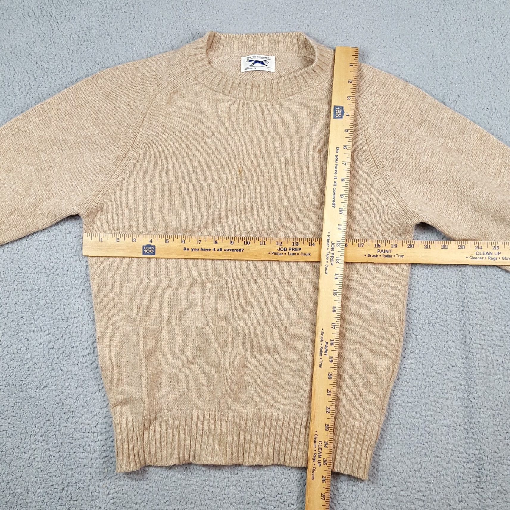 JCPenney Vintage JCPenney 80s Men's Beige Knit Pullover Sweater Size Small Casual Grunge Preppy Fall Winter Size US S / EU 44-46 / 1 - 8 Thumbnail