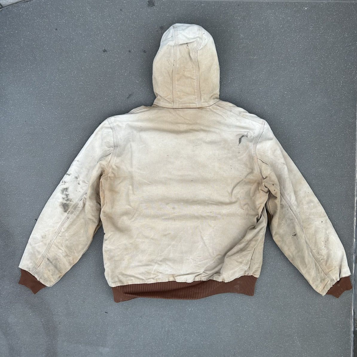 Carhartt Carhartt work jacket tall faded distressed USA made Size US L / EU 52-54 / 3 - 8 Thumbnail