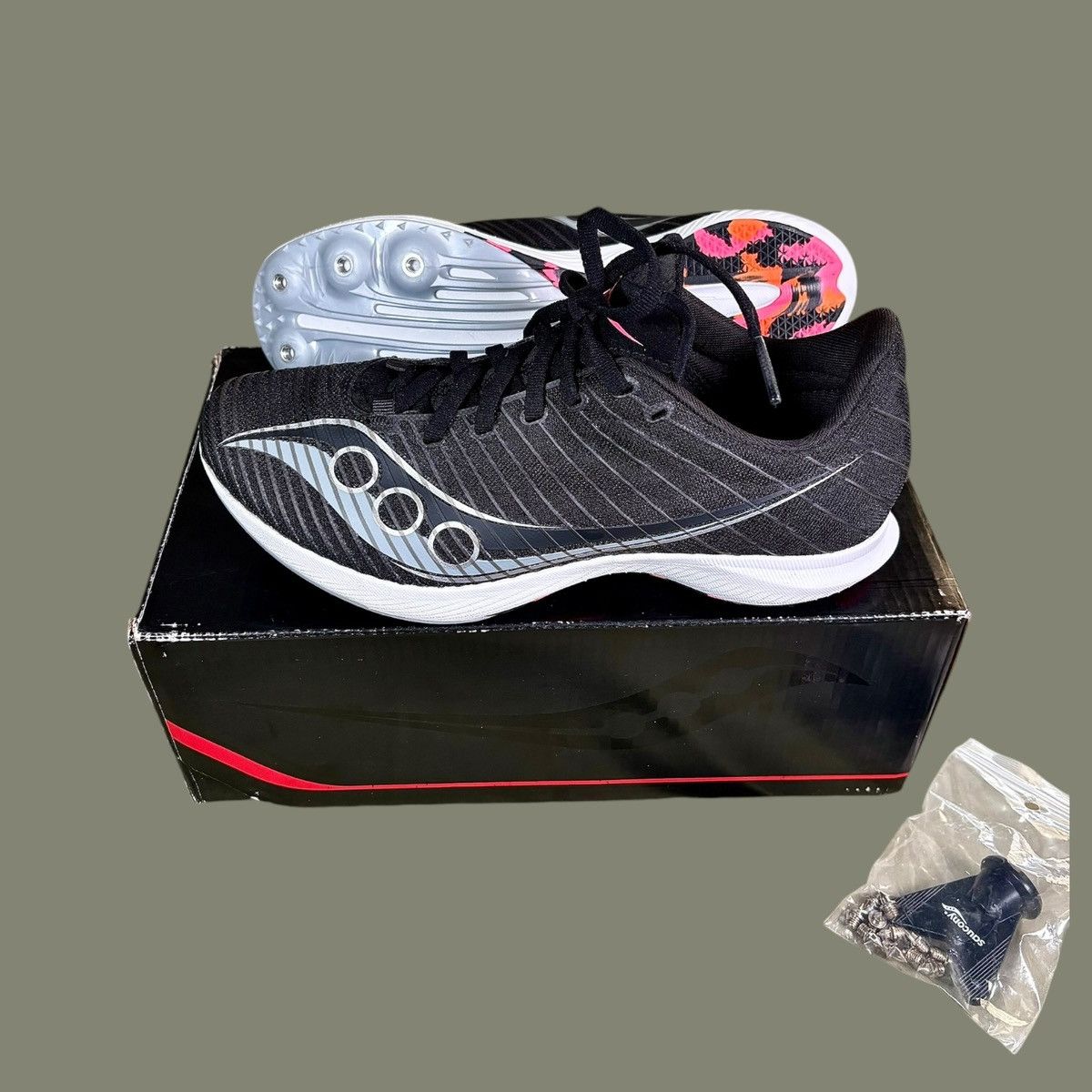 Saucony Saucony Velocity MP Black Pink Women’s Racing Shoes Sz 8.5 Size US 8.5 / IT 38.5 - 2 Thumbnail