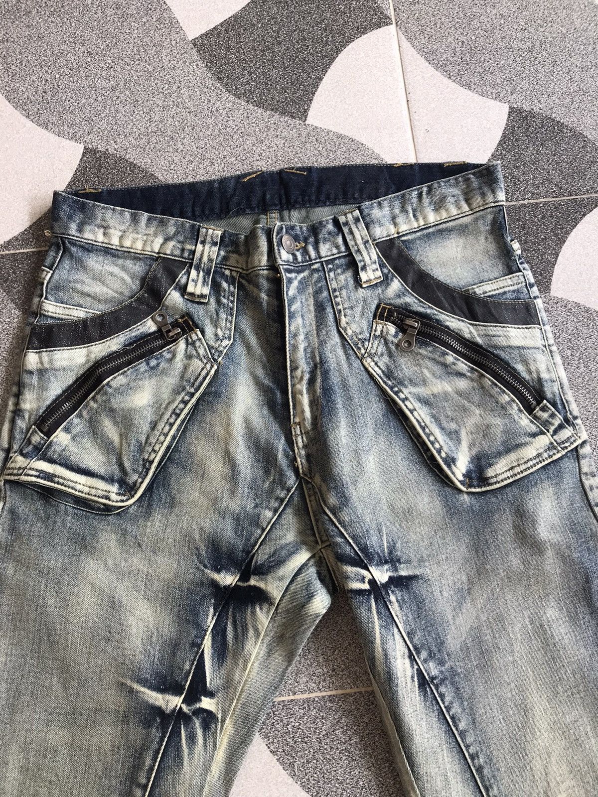 If Six Was Nine × Japanese Brand × PPFM PPFM Curved Washed Denim Size US 32 / EU 48 - 3 Thumbnail