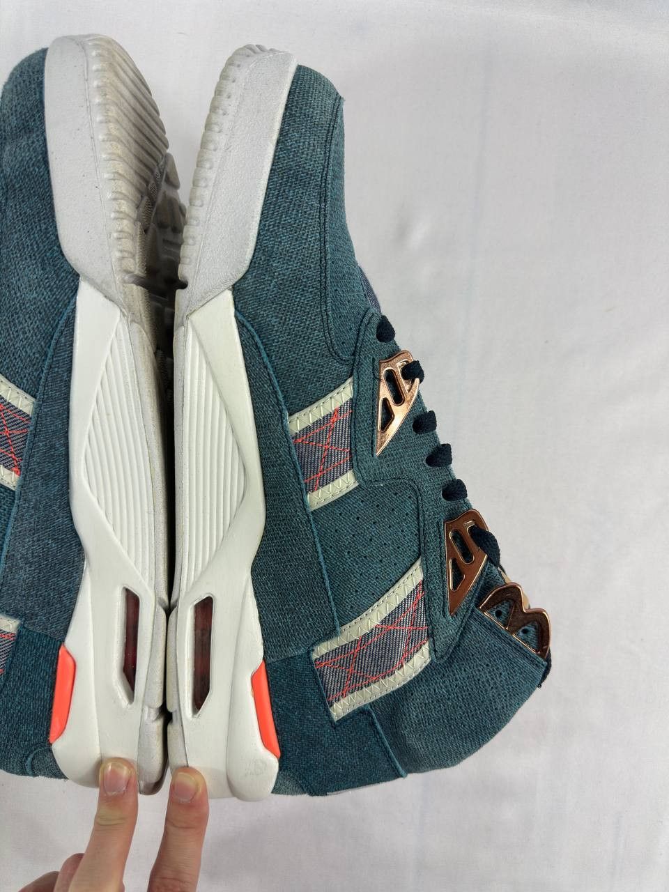 Nike Men’s Nike Air Trainer SC High PRM Drk Obsdn White Denim Size US 13 / EU 46 - 12 Thumbnail