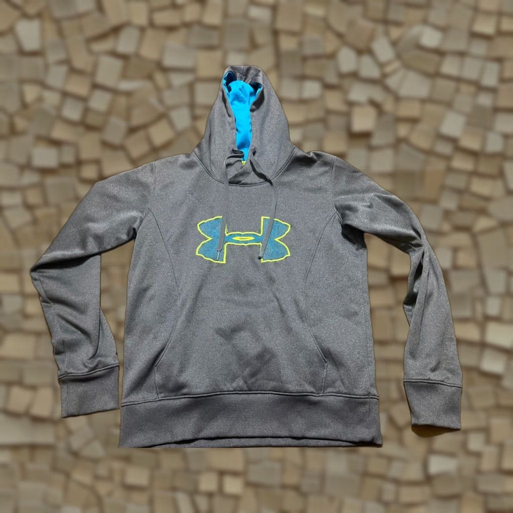 Under Armour Under armour Hoodie Womens Medium Gray Pullover Long Sleeve Semi Fitted Regular Size M Size M / US 6-8 / IT 42-44 - 1 Thumbnail