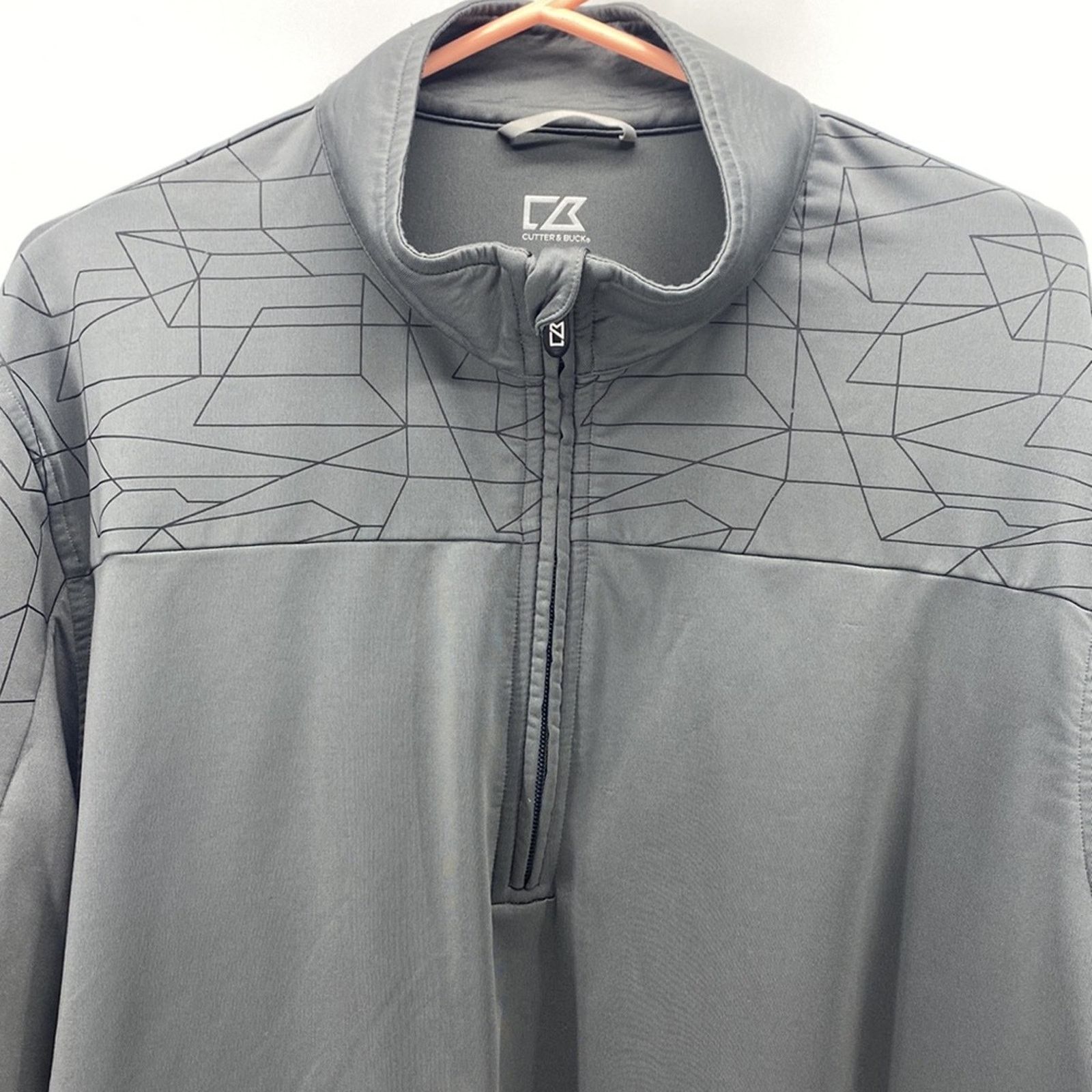 Other Cutter & Buck grey quarter zip CB DryTec casual sz XL Size US XL / EU 56 / 4 - 3 Thumbnail
