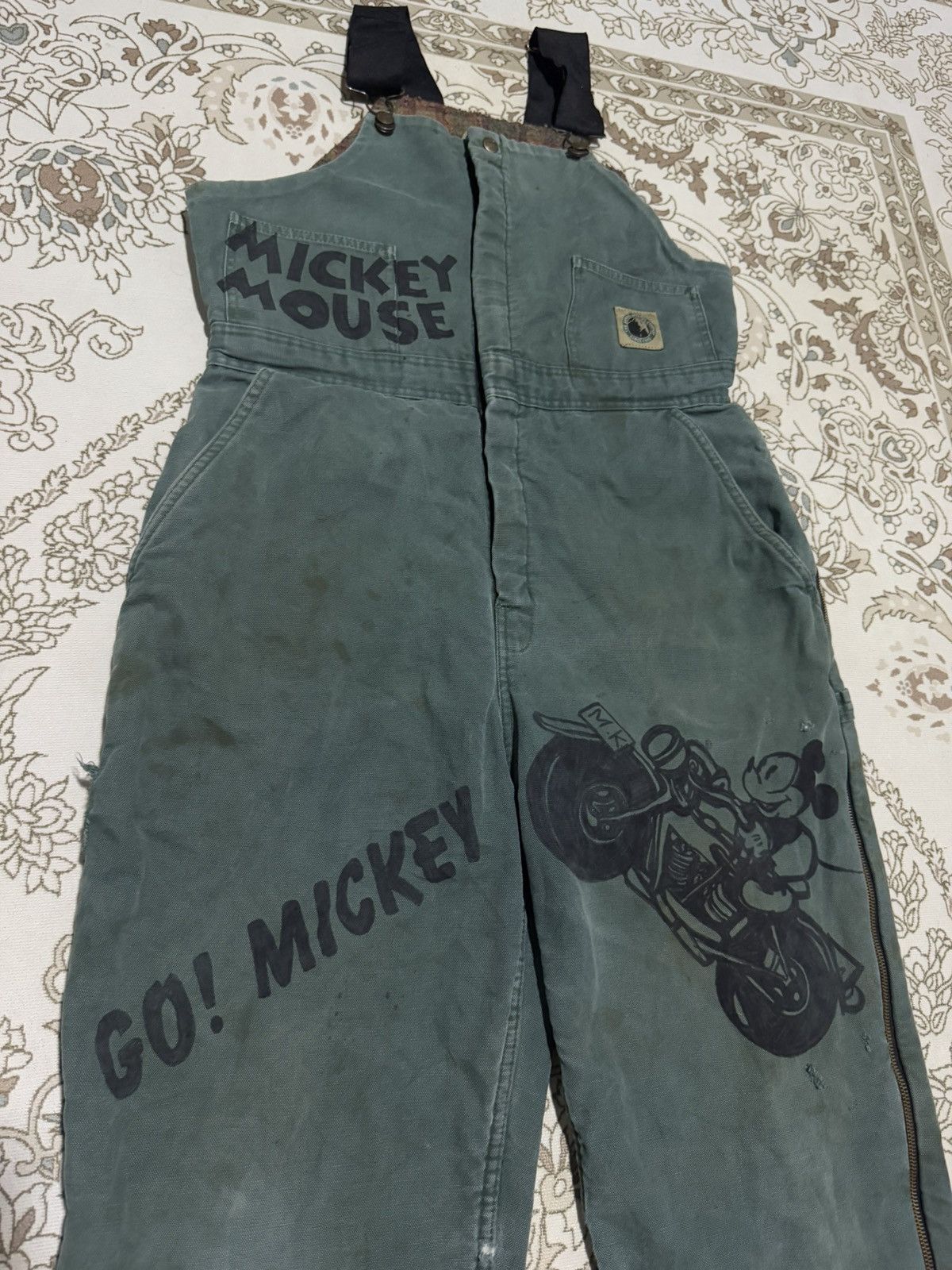 Mickey Mouse × Vintage 🇺🇸 Vtg Berne Apparel x Mickey Mouse Zipper Coverall Size US 36 / EU 52 - 4 Thumbnail