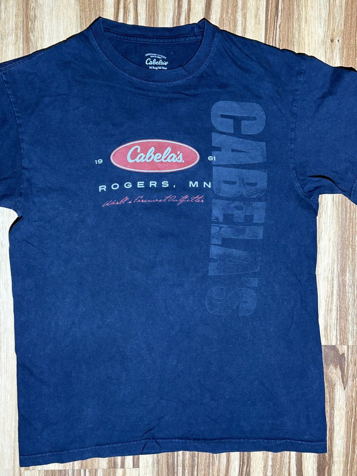 Cabelas Cabela's Dark Blue Graphic Tee for Men Size US M / EU 48-50 / 2 - 2 Thumbnail