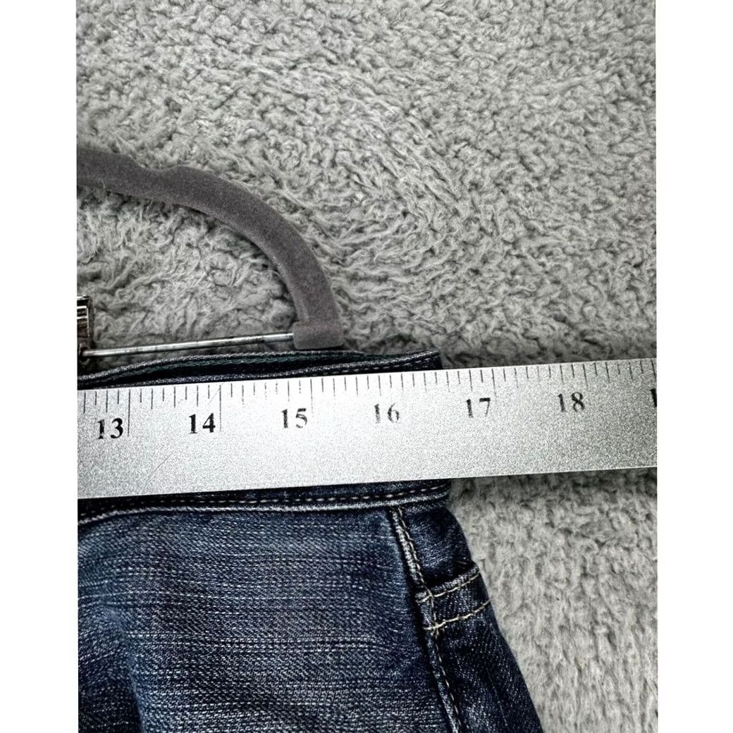 J.Crew J.CREW Jeans Womens 32 Blue Distressed Straight Leg Dark Washed Denim Casual Jeans Green? Size 24" / US 00 / IT 34 - 7 Thumbnail