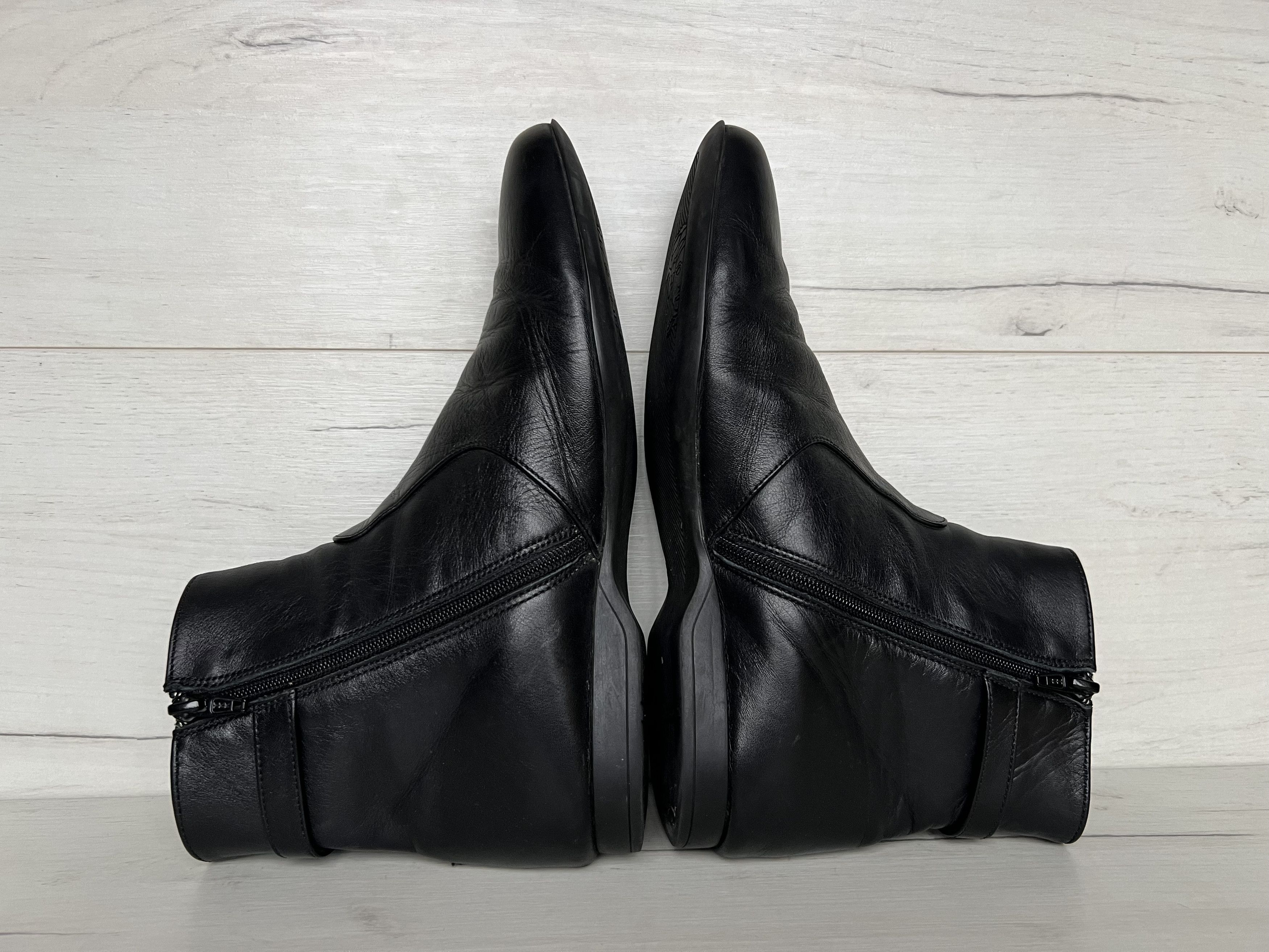 Versace VERSACE MEDUSA LOGO LEATHER ZIP WESTERN OXFORD BOOTS Size US 7 / EU 40 - 4 Thumbnail
