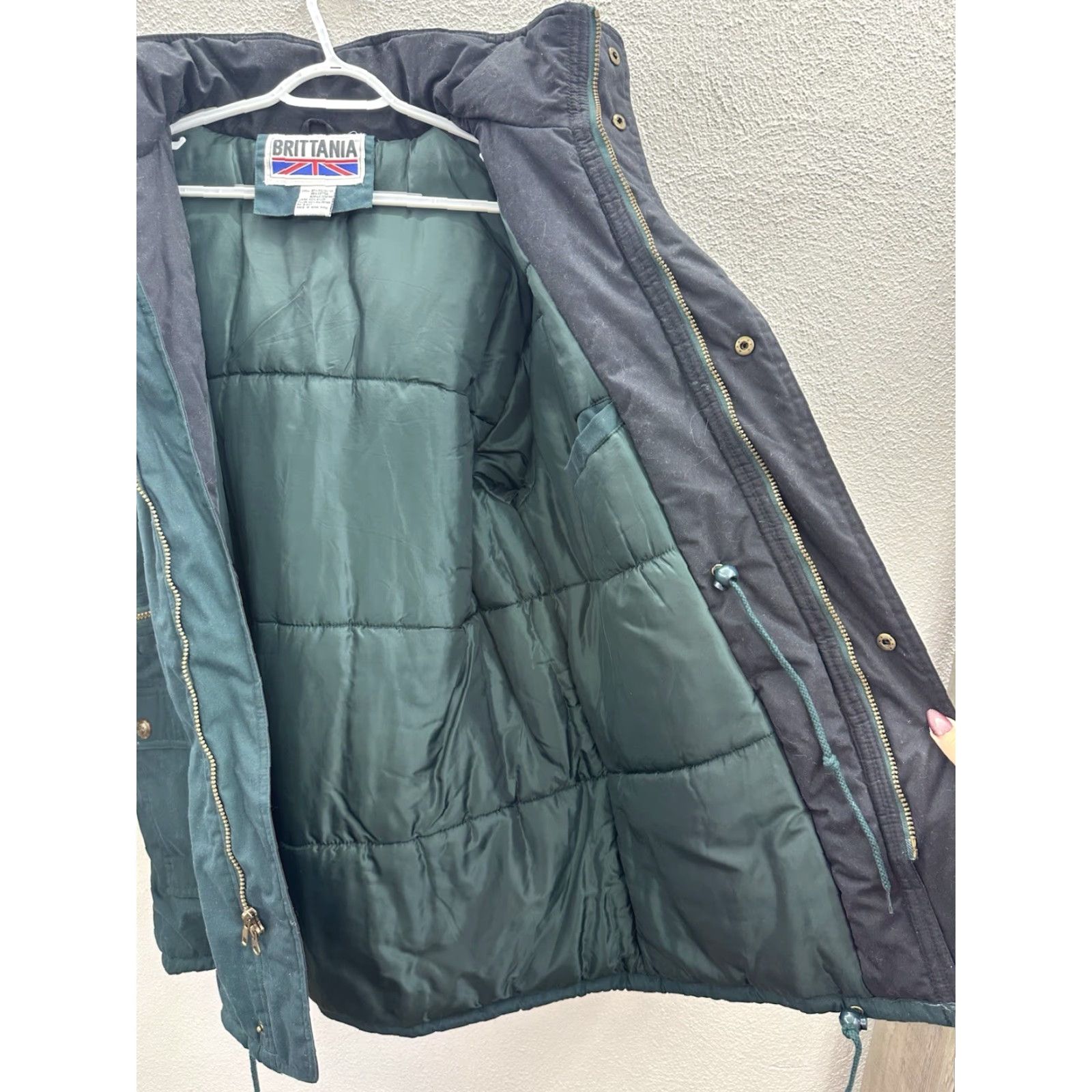 Doublet VINTAGE Brittania Mens Jacket Size Large Green Double Closure Insulated Mid-Length Jacket Size US L / EU 52-54 / 3 - 5 Thumbnail