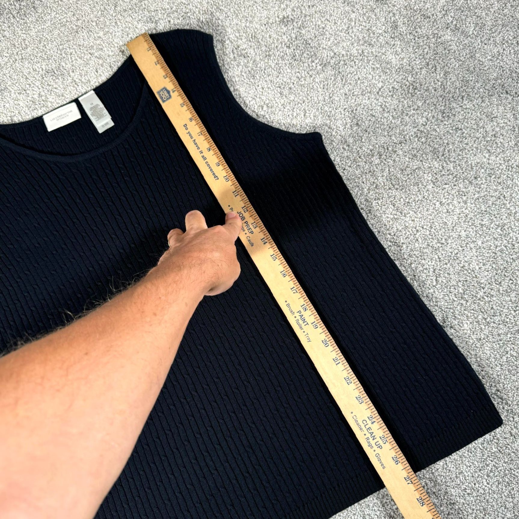 Liz Claiborne Liz Claiborne Knit Tank Top Sweater 1X Plus Womens Dark Academia Preppy 90s Y2K Blue Knit Tank Top Sweater Womens Size XL / US 12-14 / IT 48-50 - 8 Thumbnail