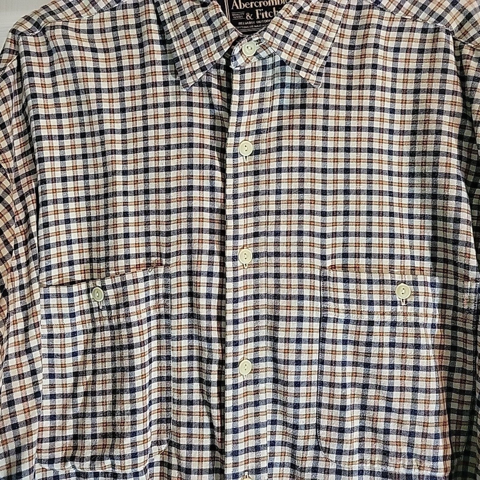 Abercrombie & Fitch Abercrombie & Fitch Big Shirt Country Plaid Large Americana Size US L / EU 52-54 / 3 - 4 Thumbnail