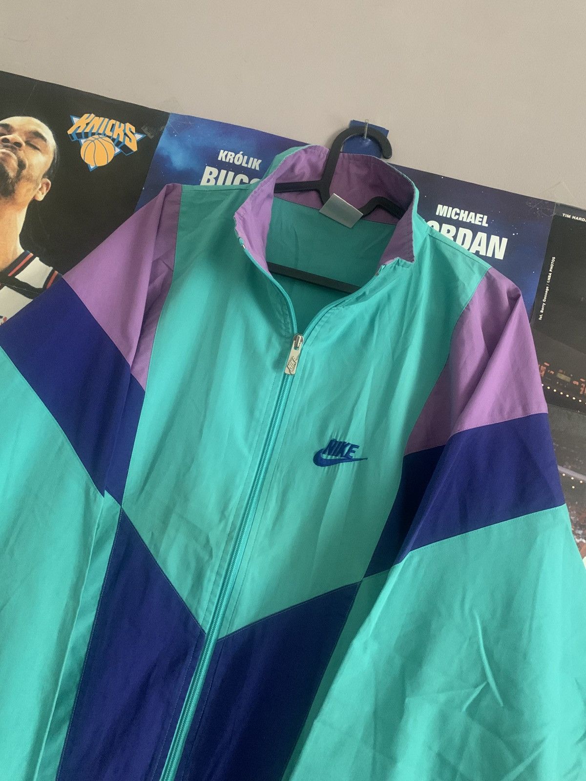 Nike × Vintage 80s Vintage Nike „Grey” Label Windbreaker Light Jacket Size US M / EU 48-50 / 2 - 2 Thumbnail