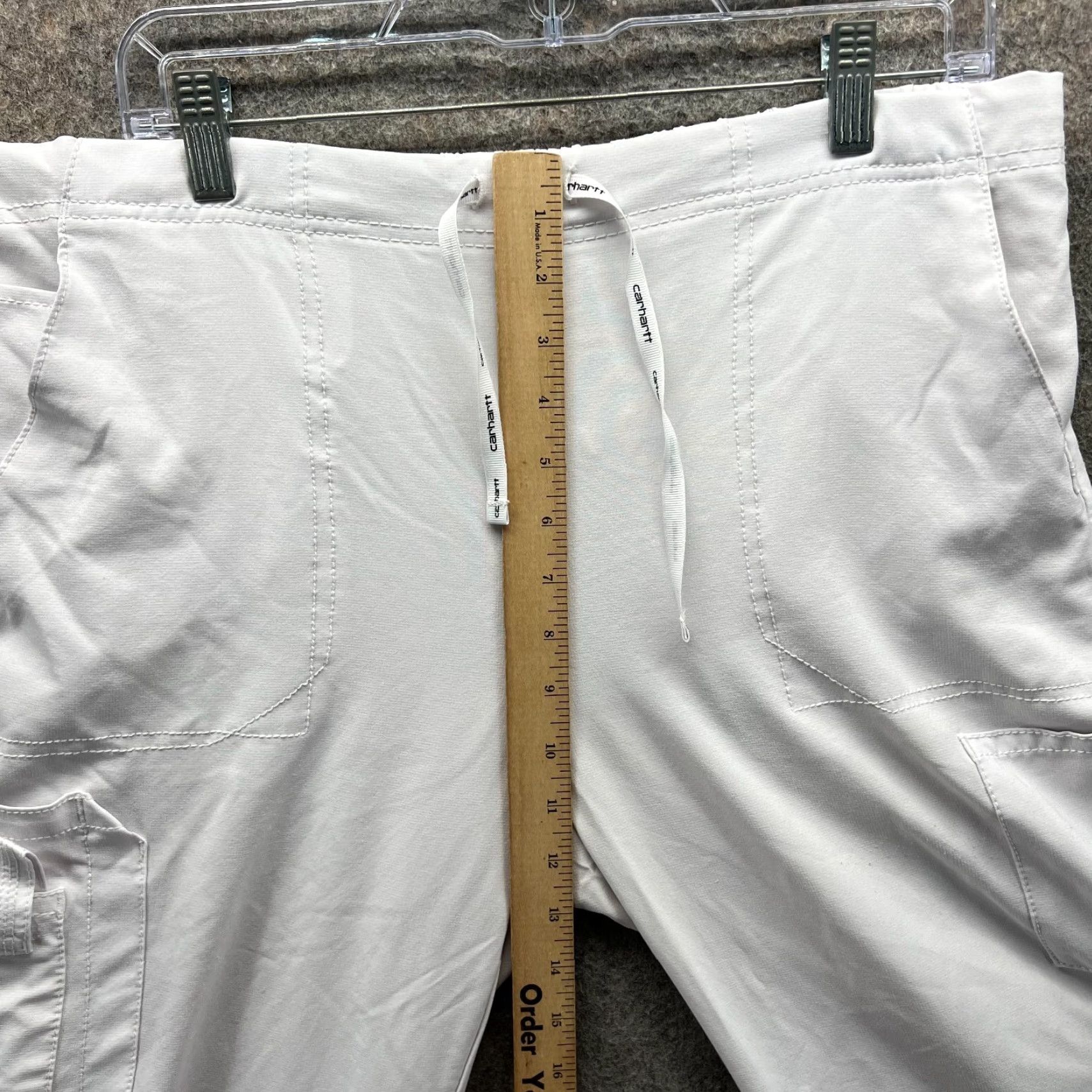 Carhartt Carhartt Scrub Pants Womens Large White Bootcut Medical C52110 Force Cross-Flex Size 36" / US 14 / IT 50 - 6 Thumbnail