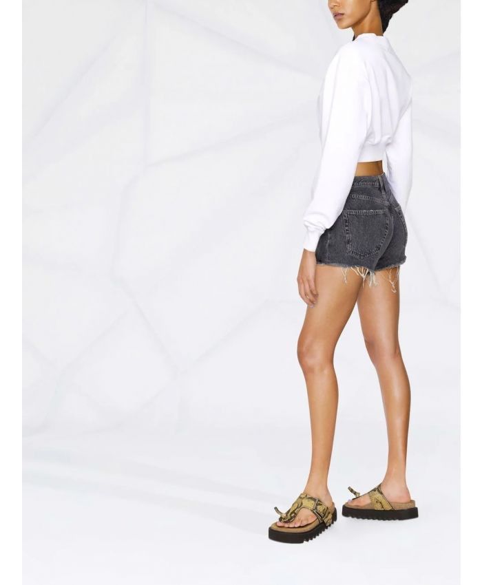 Off-White o1gr1nt1124 Corporate Short in Dark Grey Size 29" - 3 Thumbnail