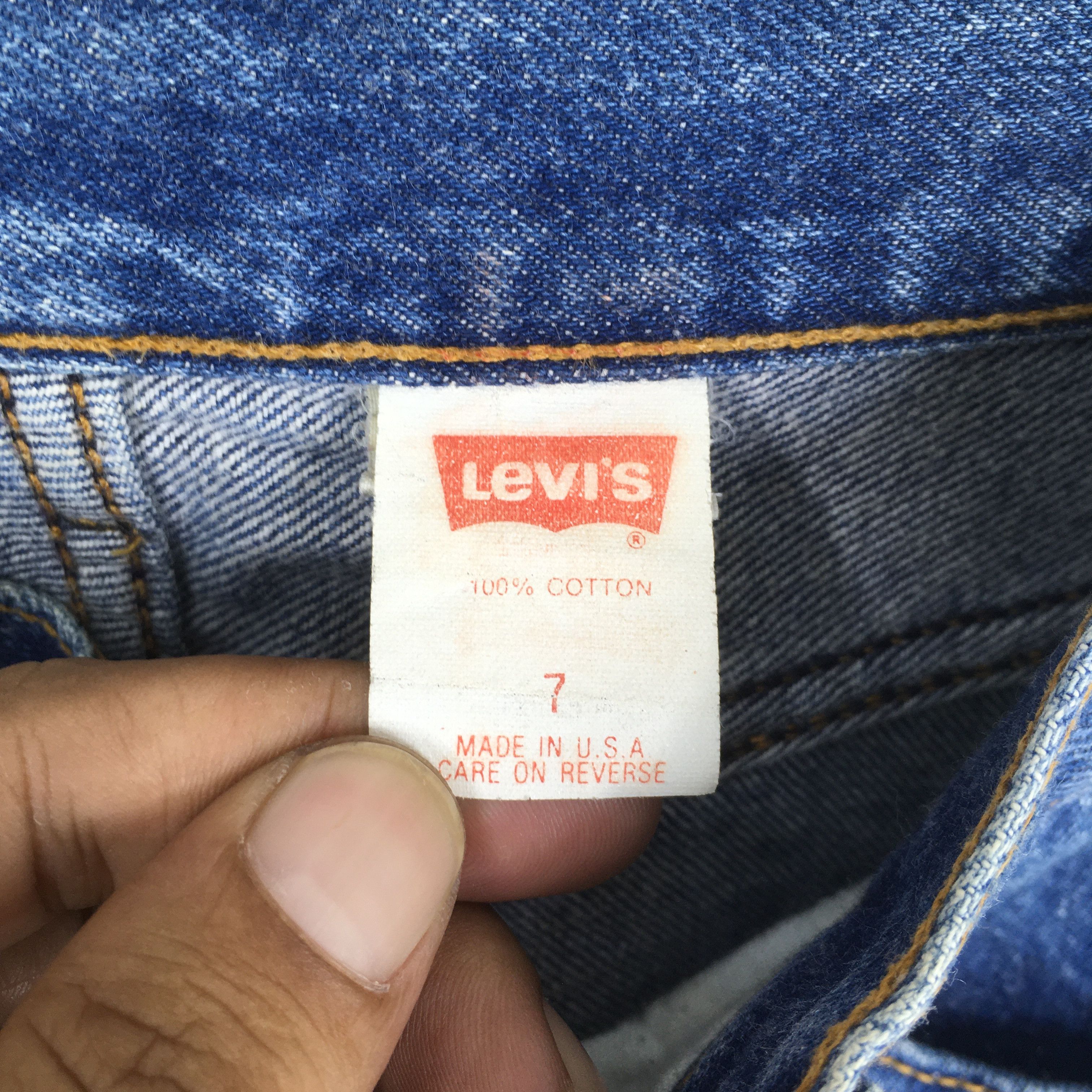Levi's Size 23x30 Vintage 90s Levi's 501 Dark Blue Jeans S1873 Size 23" - 12 Thumbnail