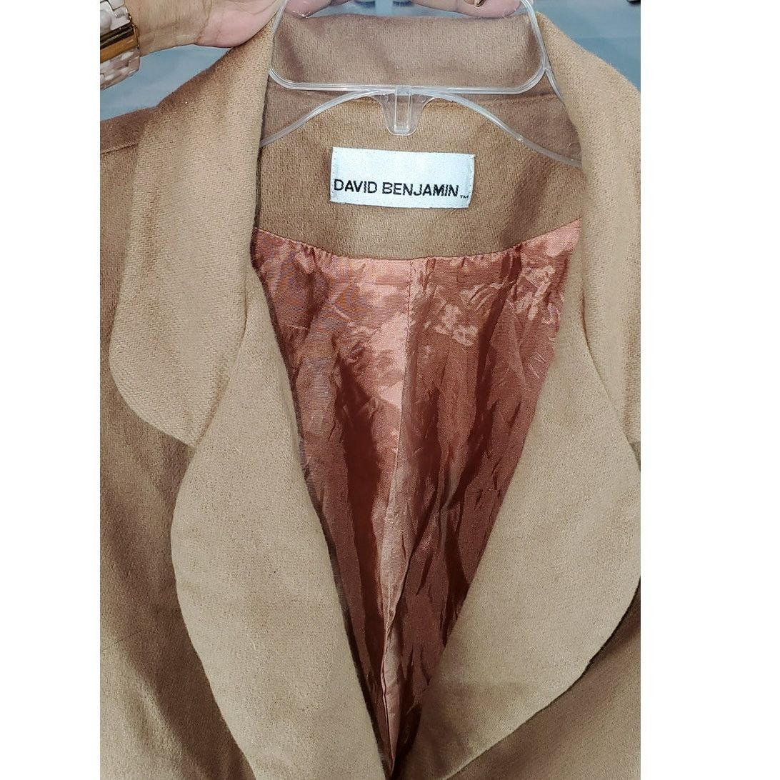 Other Vintage David Benjamin Brown Wool Blazer Women’s Size 6 Size M / US 6-8 / IT 42-44 - 3 Thumbnail