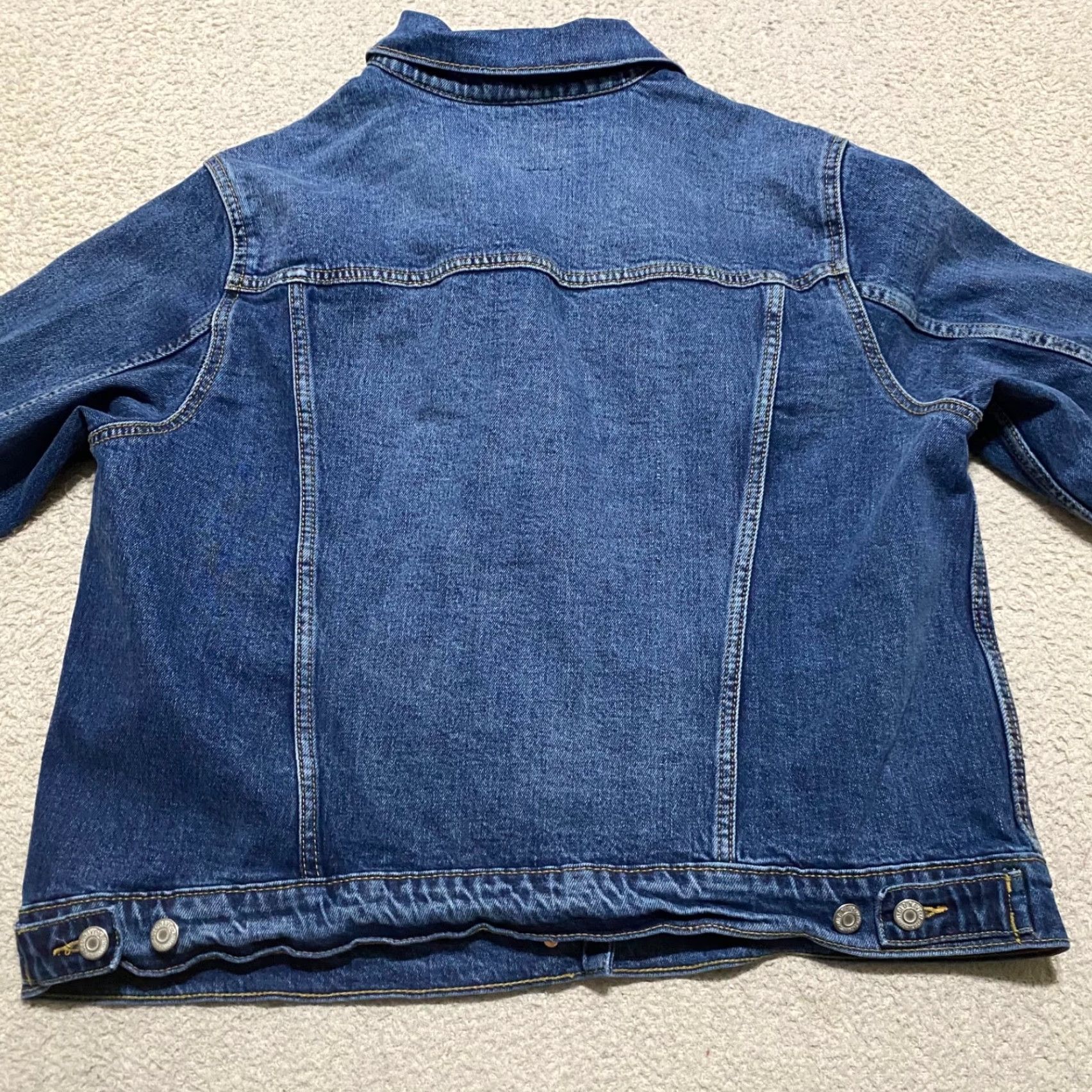 Old Navy Old Navy Denim Jacket Womens XL Blue Long Sleeve Button Up Trucker Size XL / US 12-14 / IT 48-50 - 2 Thumbnail