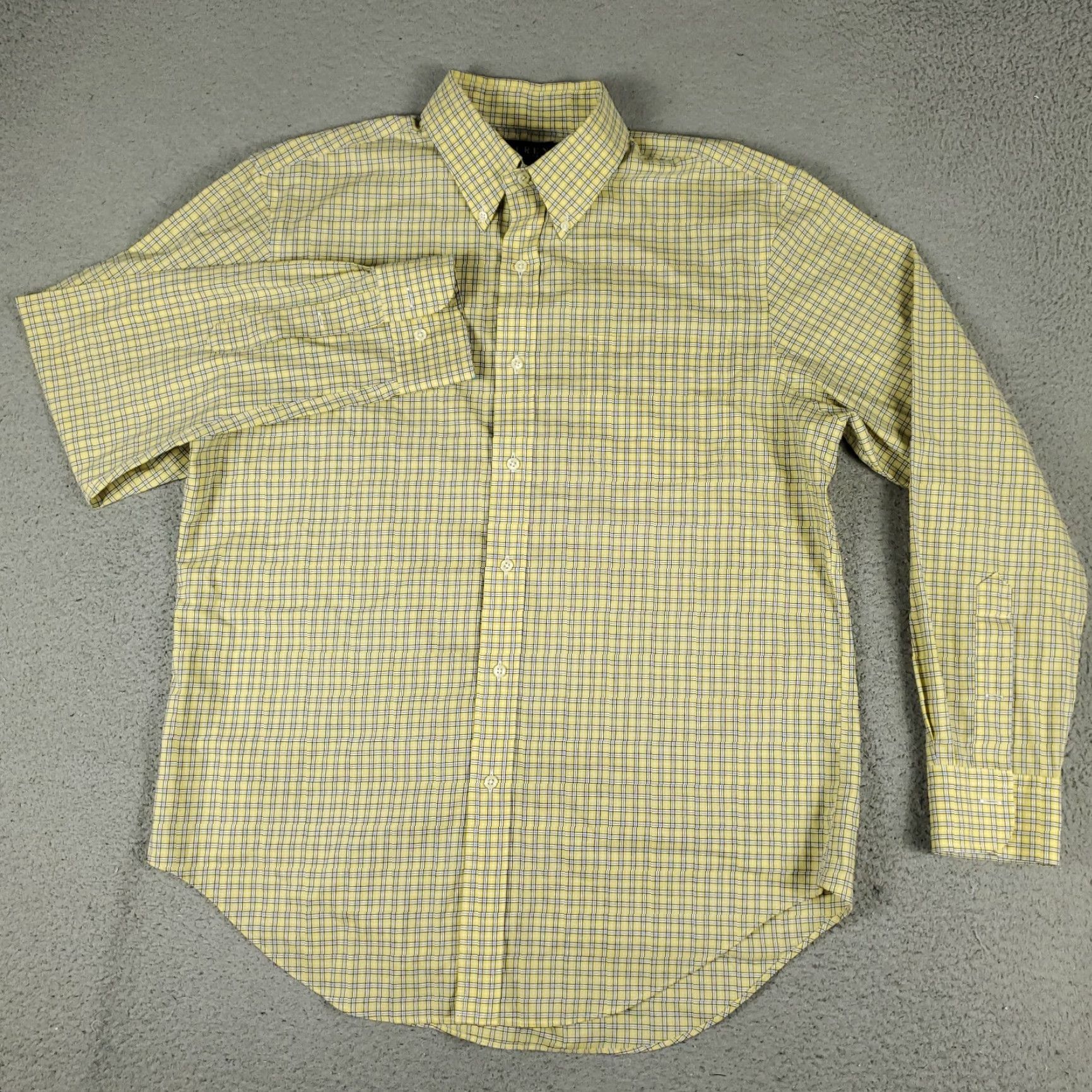 Ralph Lauren Ralph Lauren Yellow Plaid Dress Shirt Men's 16 Long Sleeve Button-Down Regular Fit Size 42R - 2 Thumbnail