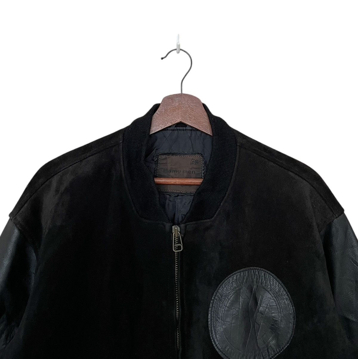 Japanese Brand × Vintage Vintage Brand Isamu Men Leather Varsity Jacket 1990s Size US M / EU 48-50 / 2 - 3 Thumbnail