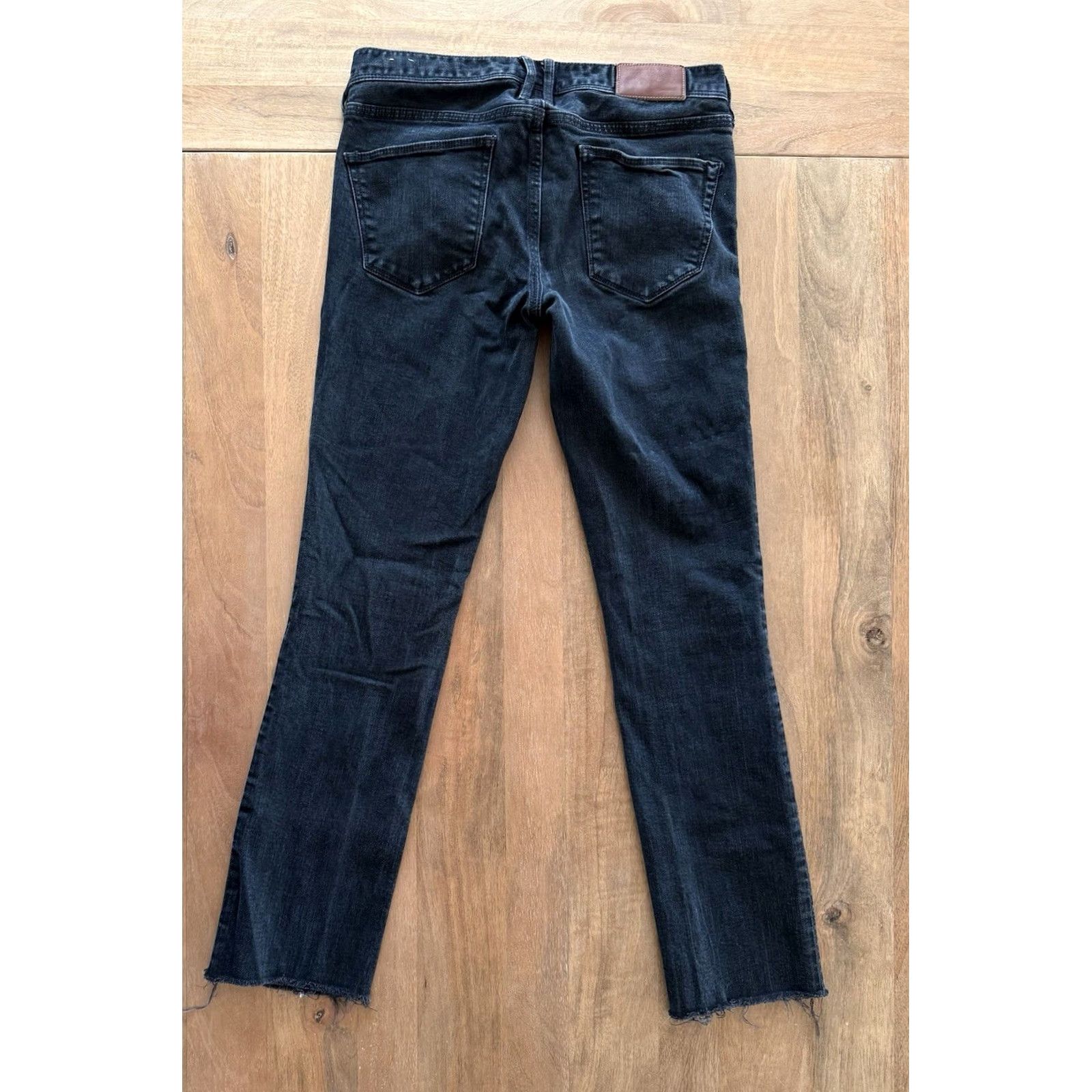 Madewell VINTAGE Madewell Rail Straight Jeans Women’s 25 Slim Black Denim 28x26 5-Pocket Logo Punk Rock 28 in Waist Women Size 42" / US 20 - 2 Thumbnail