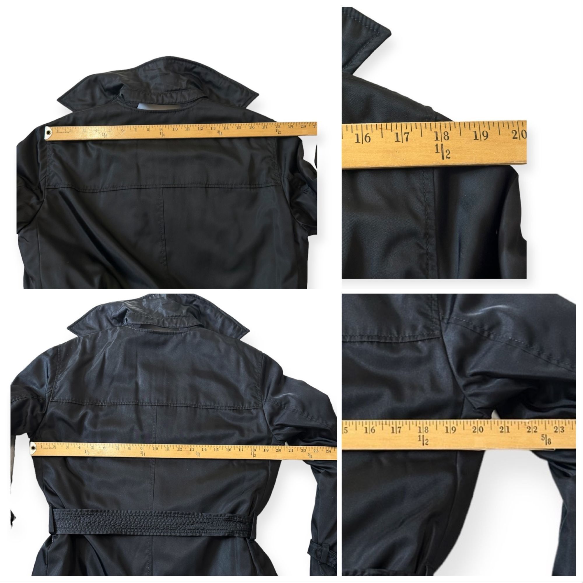 Prada Prada Black Nylon Single-breasted Trench Coat, 46 Italy Size L / US 10 / IT 46 - 15 Thumbnail