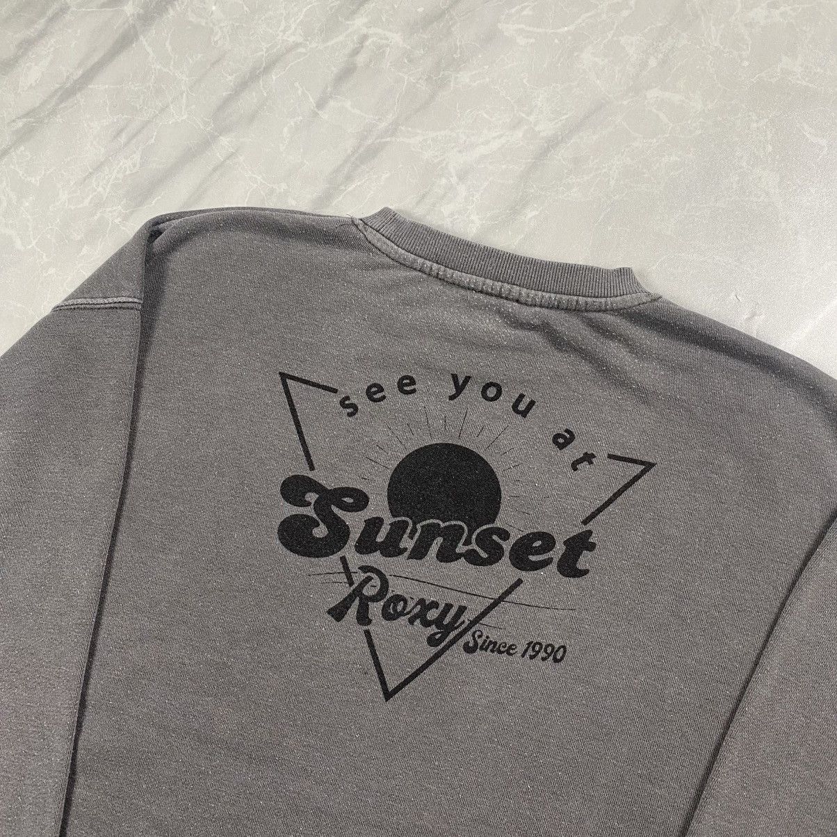 Quiksilver Vintage y2k Roxy Quiksilver Washed Grey Crewneck Size US L / EU 52-54 / 3 - 2 Thumbnail