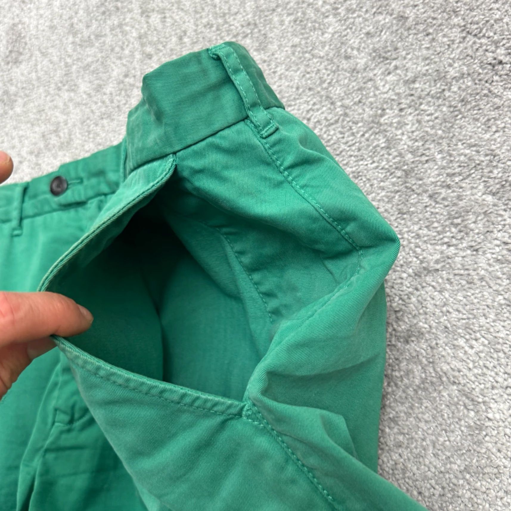 Vintage VINTAGE Jack Spade Bleecker Street New York Chino Shorts Mens 38 Green Flat Front Cotton Regular Inseam 9in Casual Preppy City Men Size US 38 / EU 54 - 4 Thumbnail