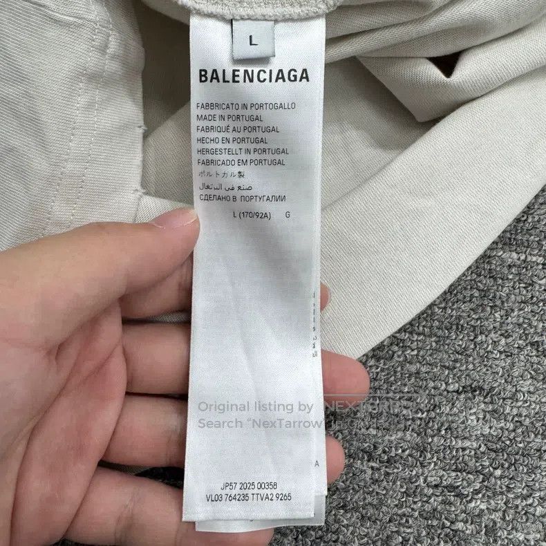 Balenciaga Balenciaga Multi-element print ripped distressed short-sle Size US L / EU 52-54 / 3 - 4 Thumbnail