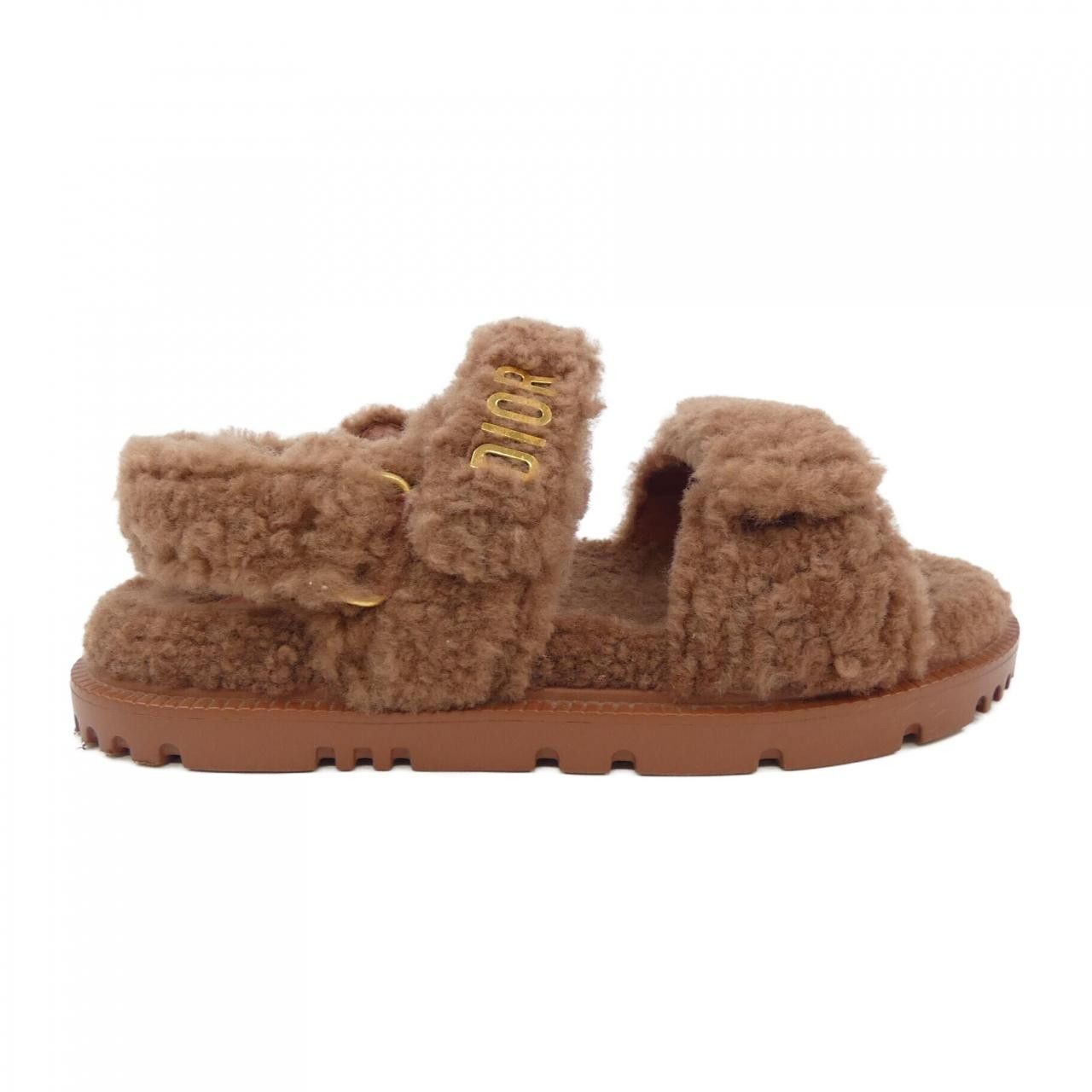 Dior Dior Christian Dior Shearling Sandals Natural Material Shoes KCQ773SPK DUTY FREE for USA Size ONE SIZE - 1 Thumbnail