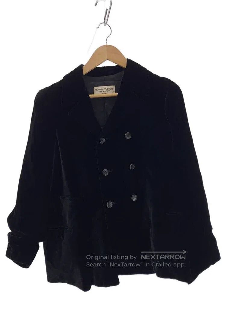 Comme des Garcons Comme Des Garcons Black Velvet Double-breasted Long-sleeve Size M / US 6-8 / IT 42-44 - 1 Thumbnail