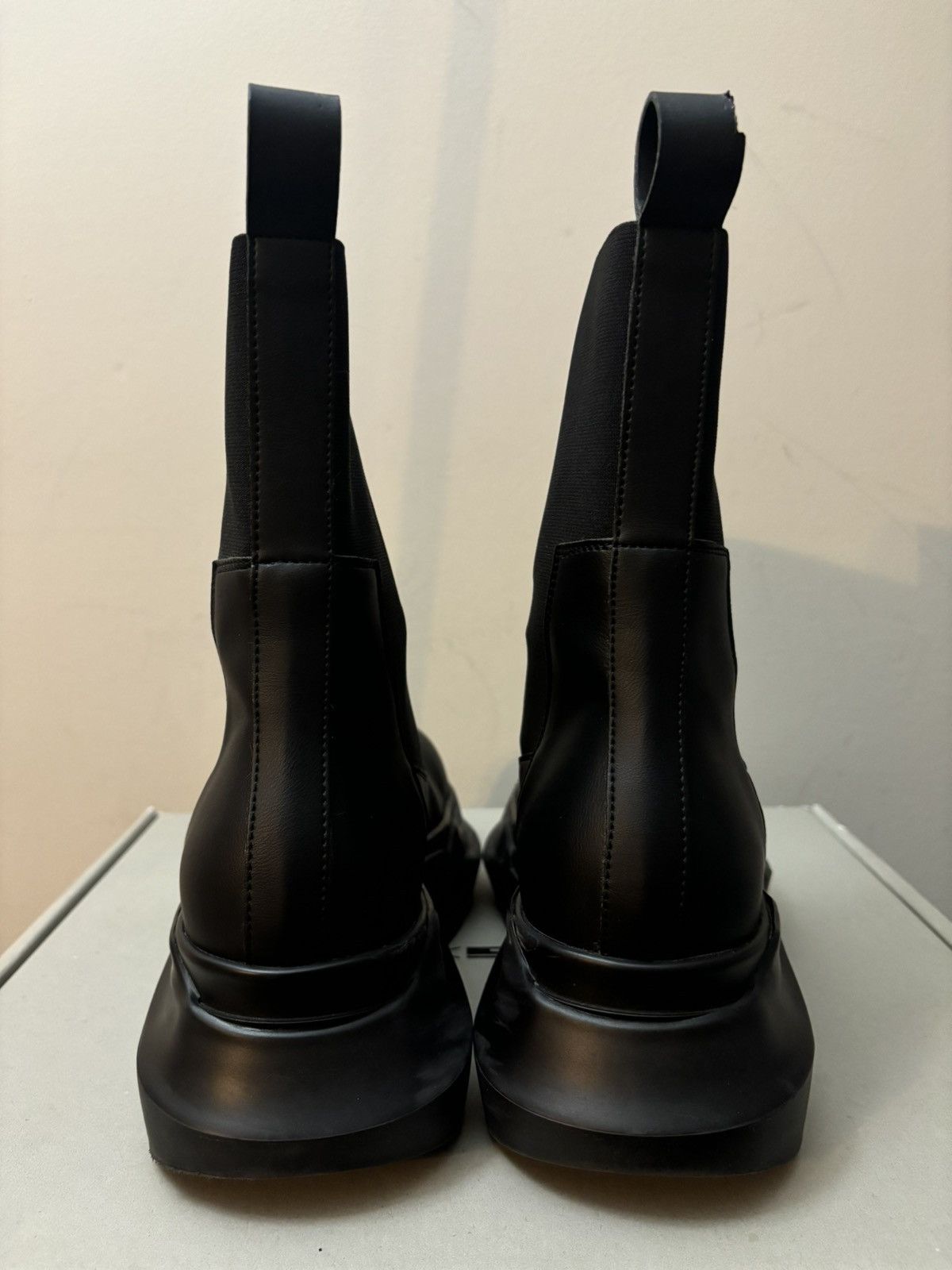 Rick Owens Drkshdw Rick Owens Leather Abstract Beatle Boots Black Size US 7 / EU 40 - 7 Thumbnail